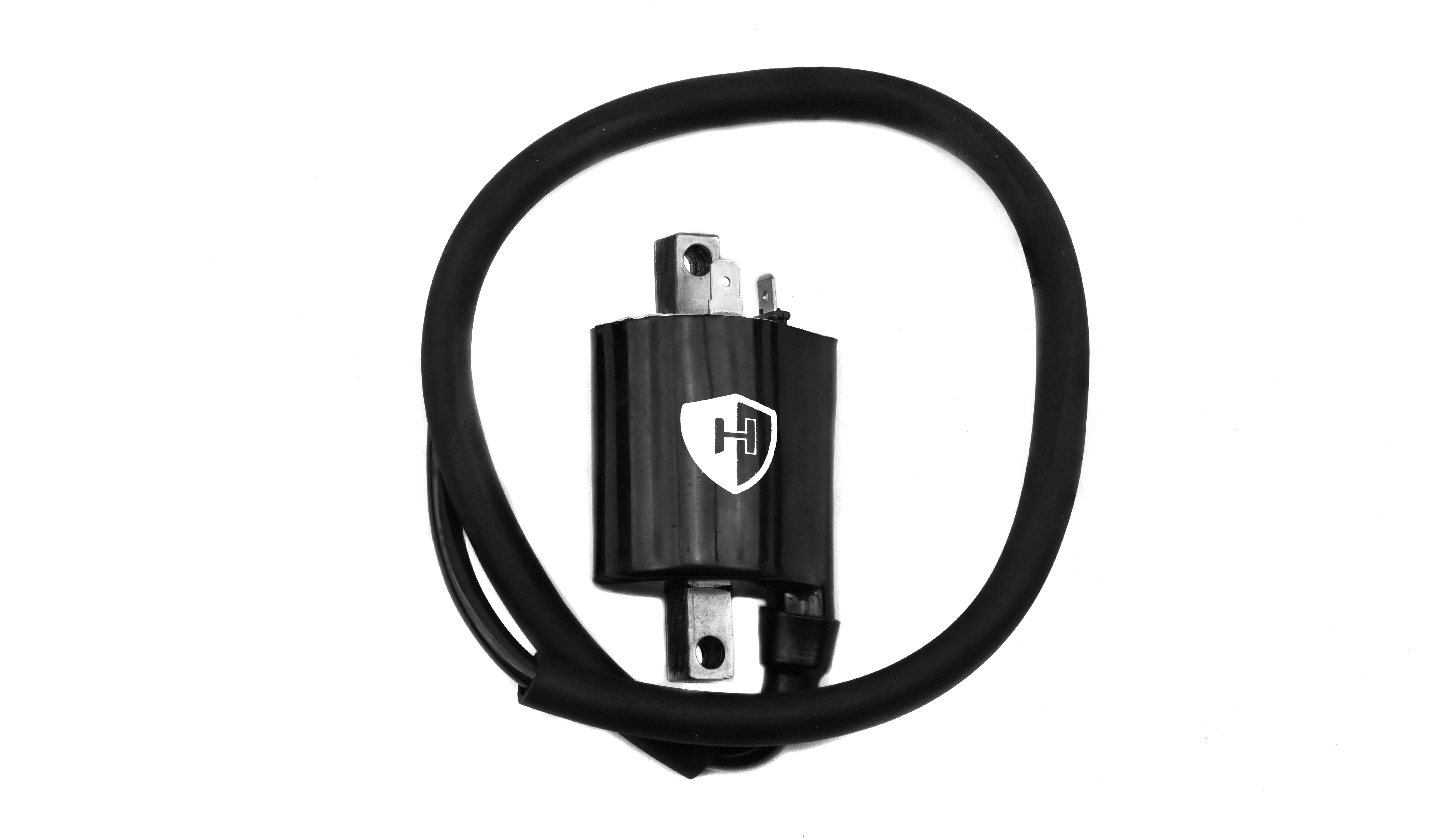 Hendler Ignition Coil 12v CDI Single Lead 2 Terminals At 6 & 9 (80mm Centres) (P:1.46Oh, S: 10.67KOh)