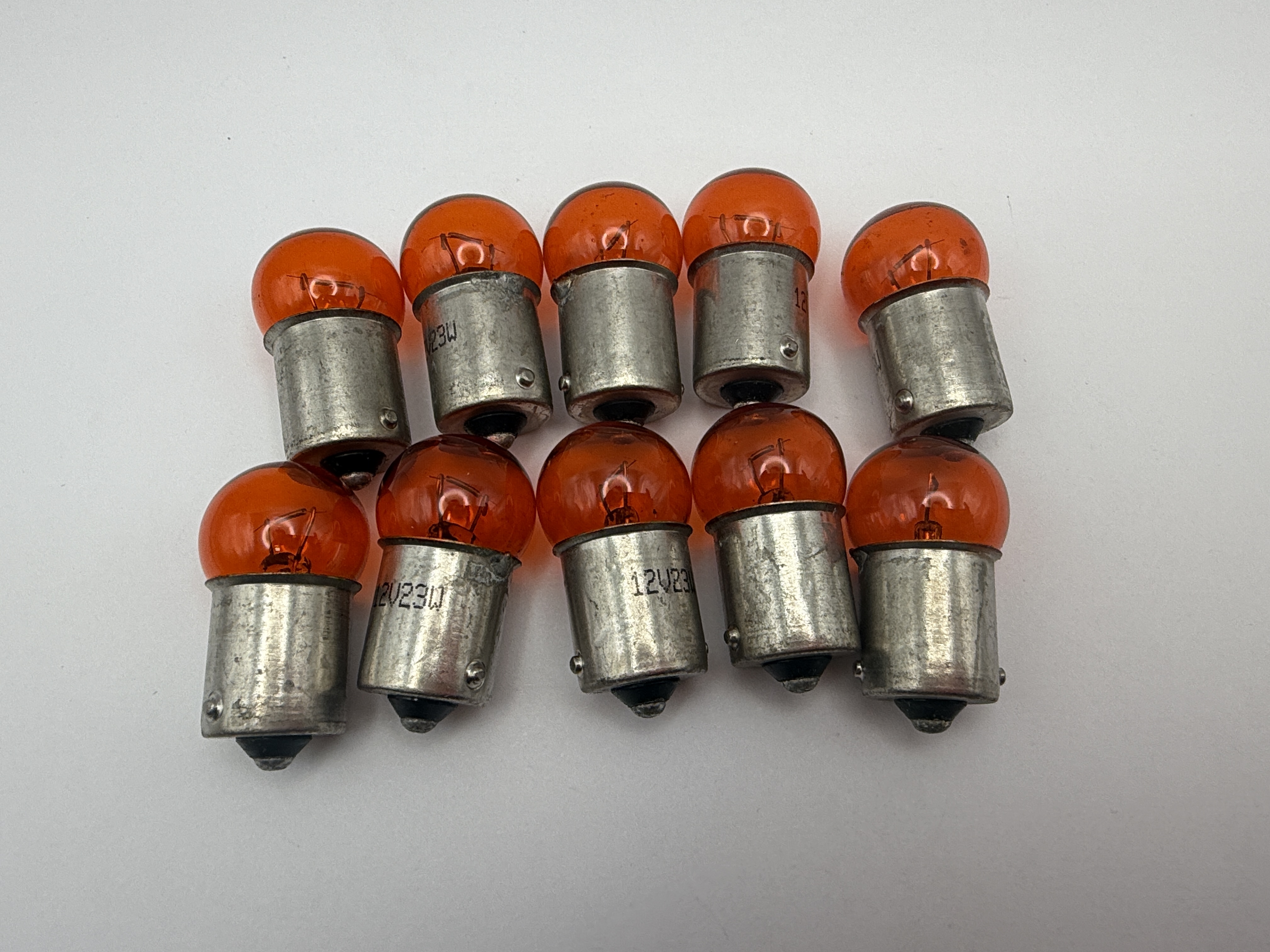 Hendler Bulb 12v BA15s 23w Amber (Small Head)