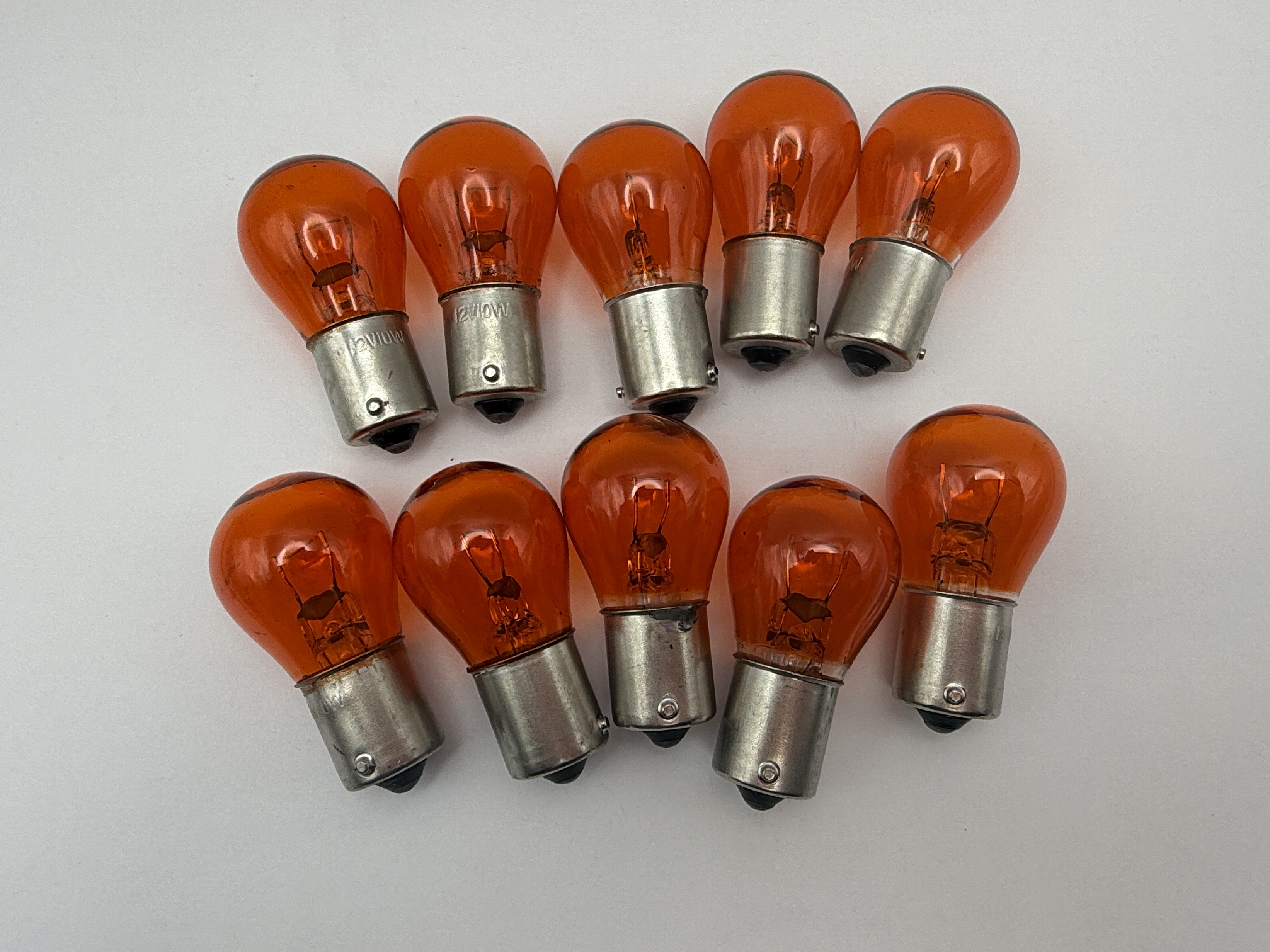 Hendler Bulb 12v BAX15s 10w Amber (Off Set Pins)