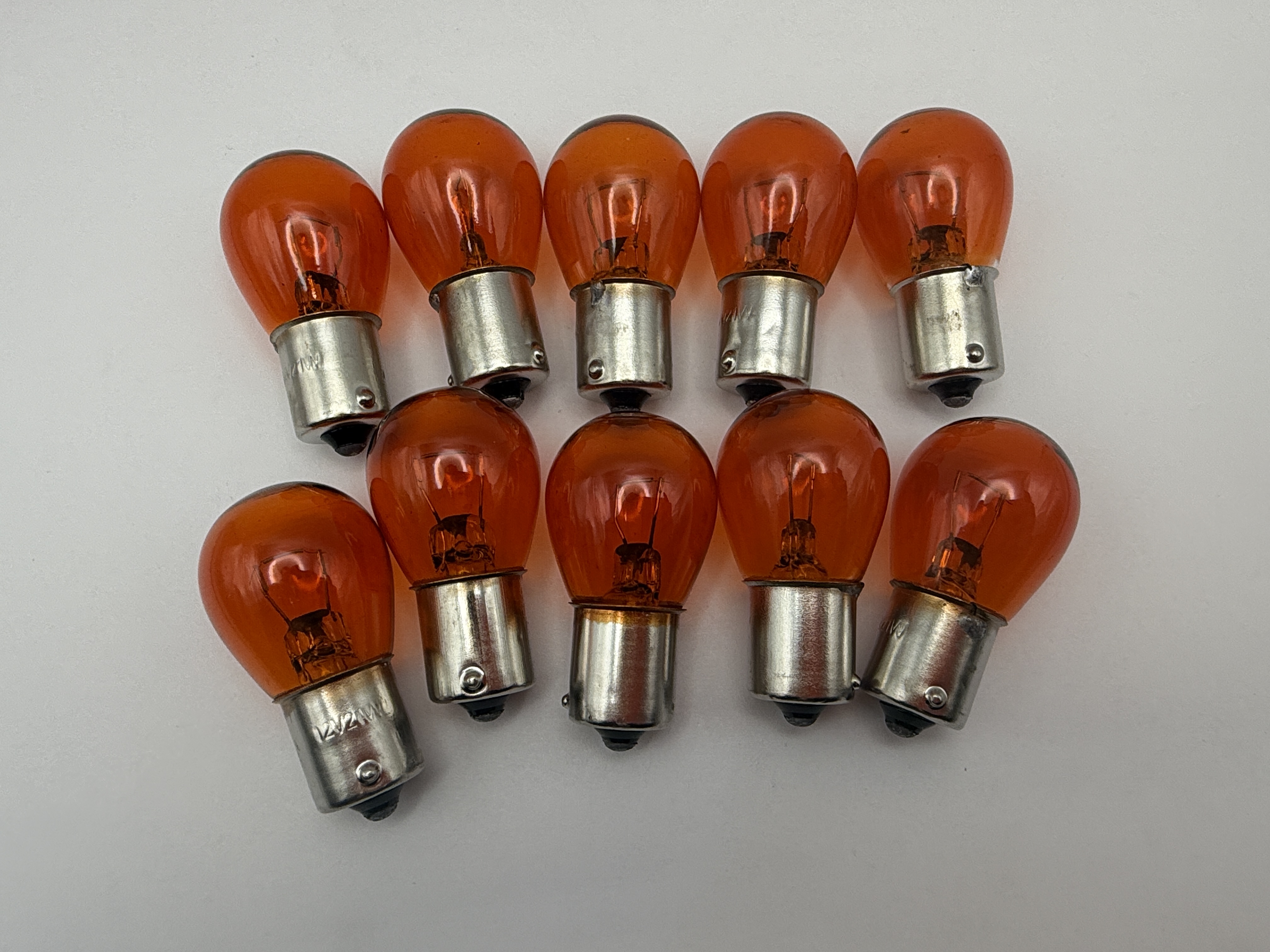 Hendler Bulb 12v BAX15s 21w Amber (Off Set Pins)