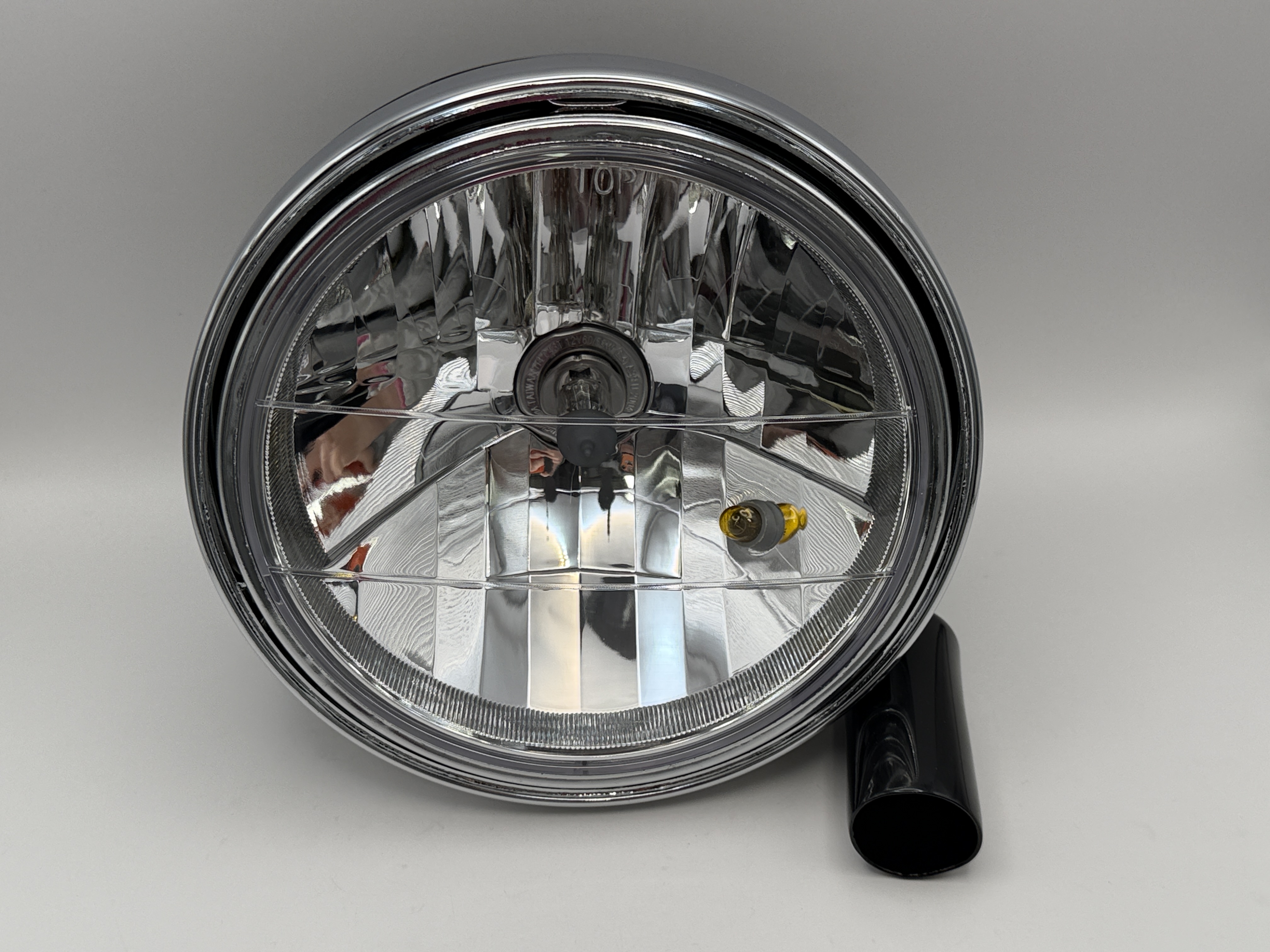 Hendler Headlight Round Complete Yamaha RD350LC 8'' Clear Glass (Not E-Marked)