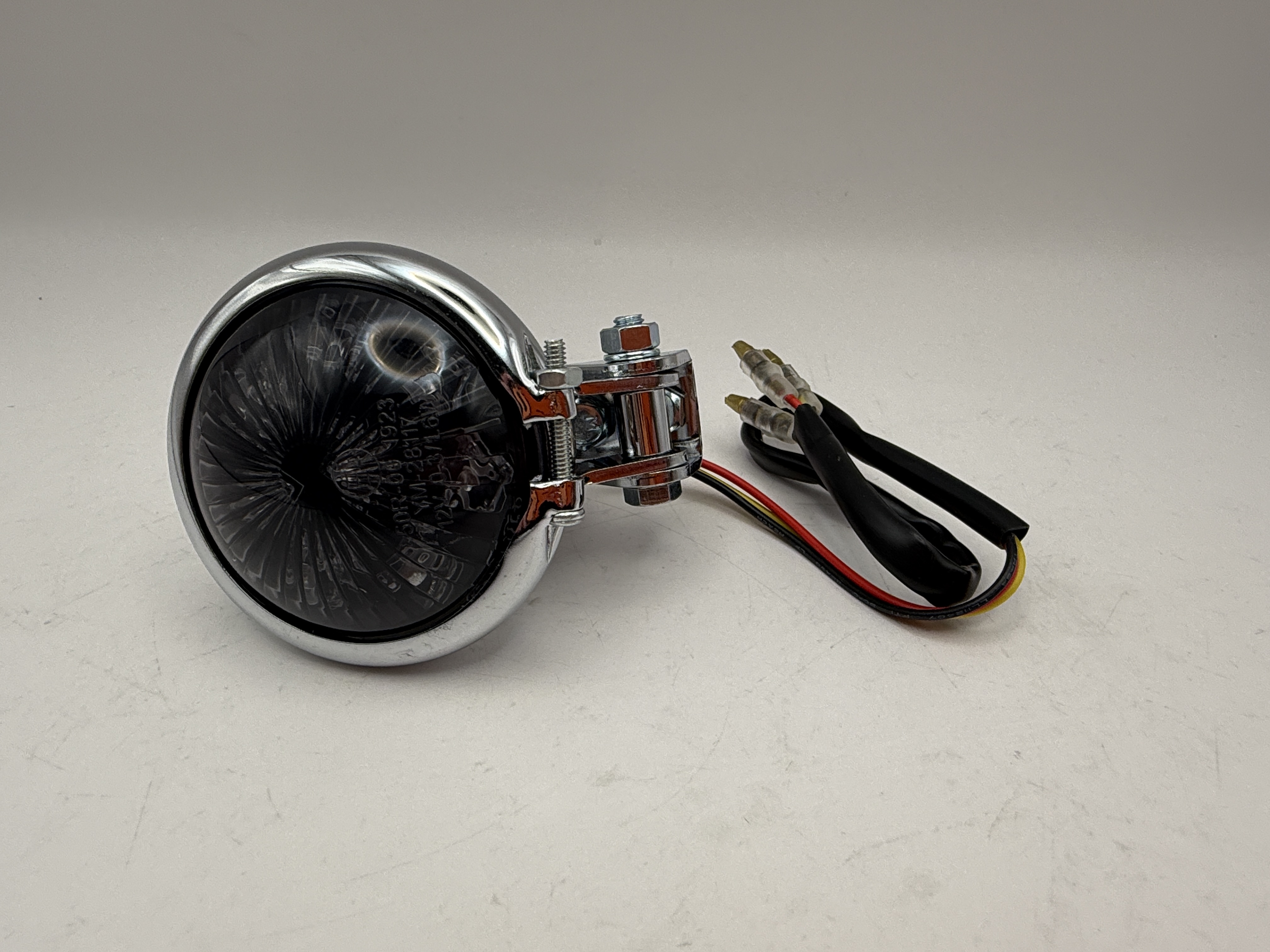 Hendler Complete Taillight Mini Bates Style Chrome with LED