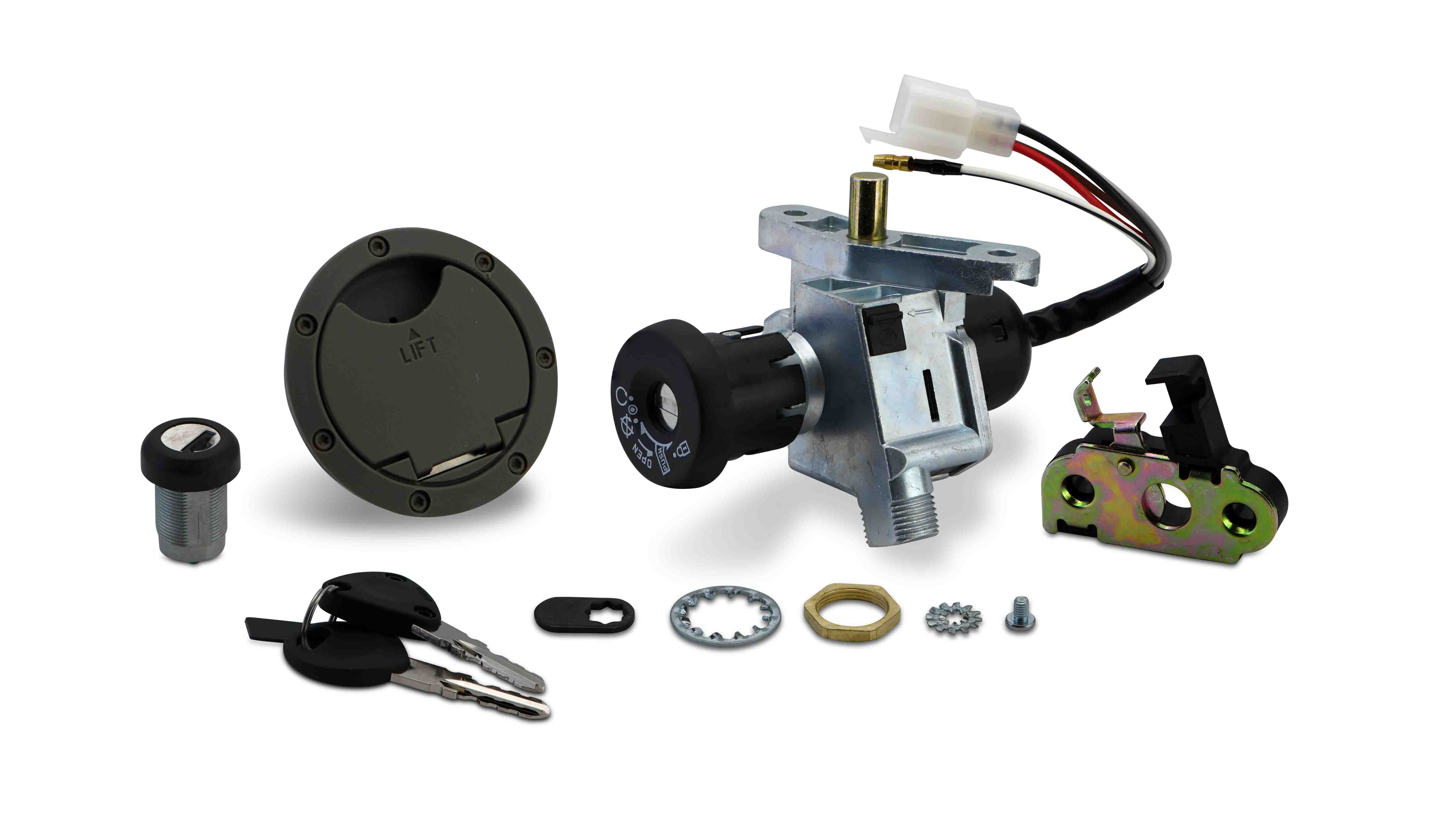 Hendler Ignition Switch Lock Set Yamaha Aerox, Neo's 50, MBK 98-02 (5 Wires)