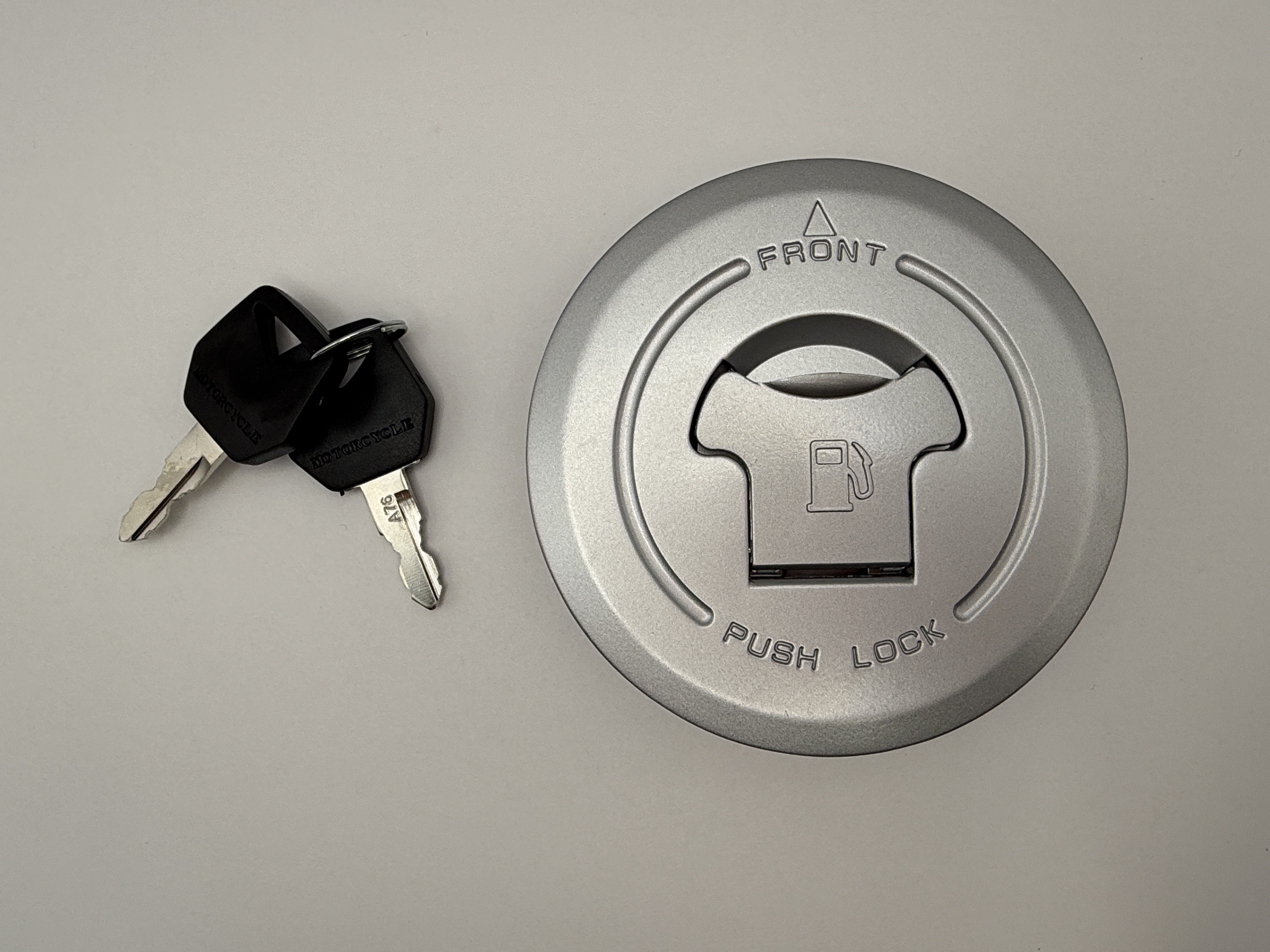 Hendler Petrol Cap Honda Push Lock Type OD 95mm, Peg at 12 O'Clock