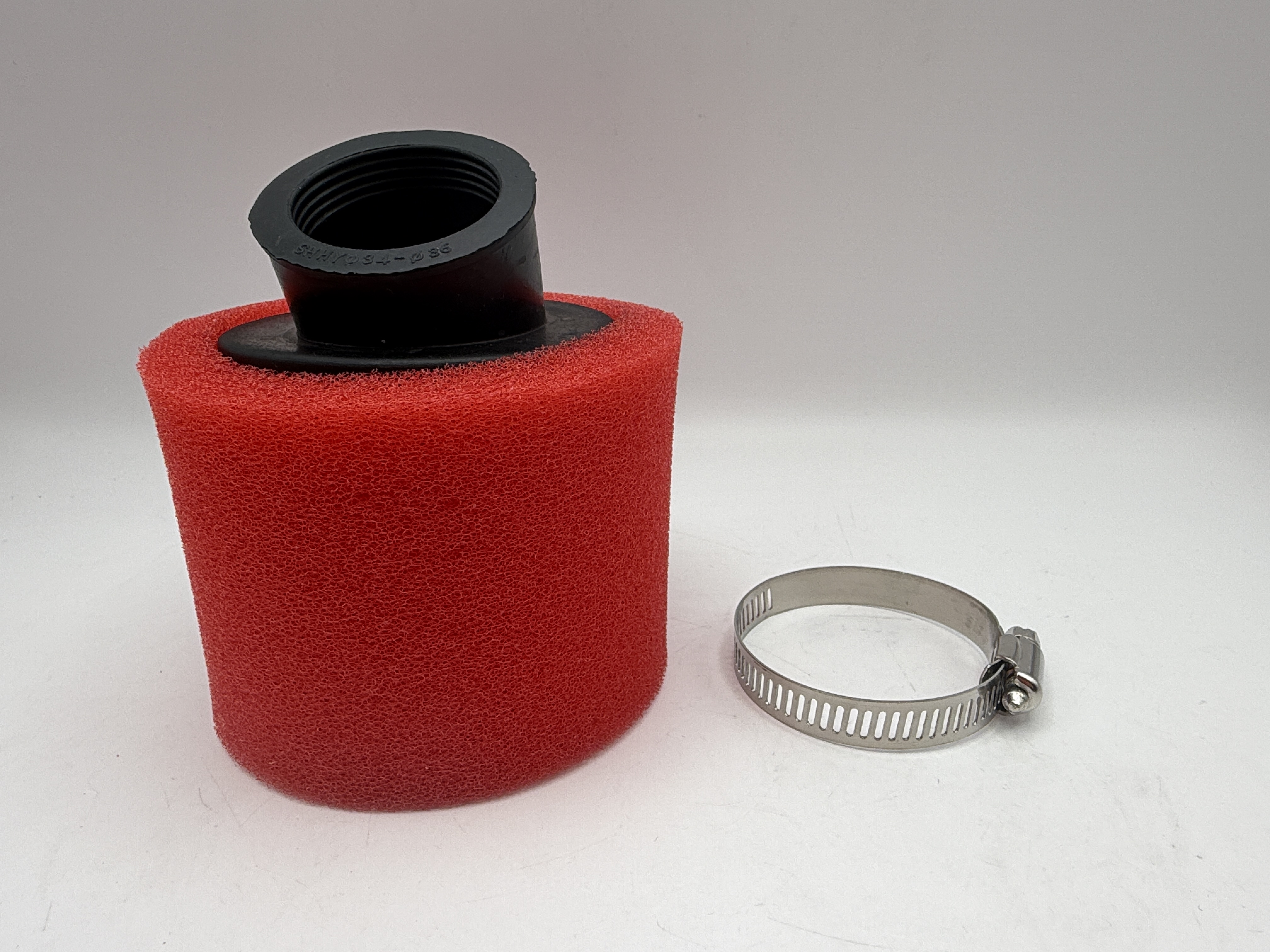 Foam Power Air Filter 35mm Angled Red