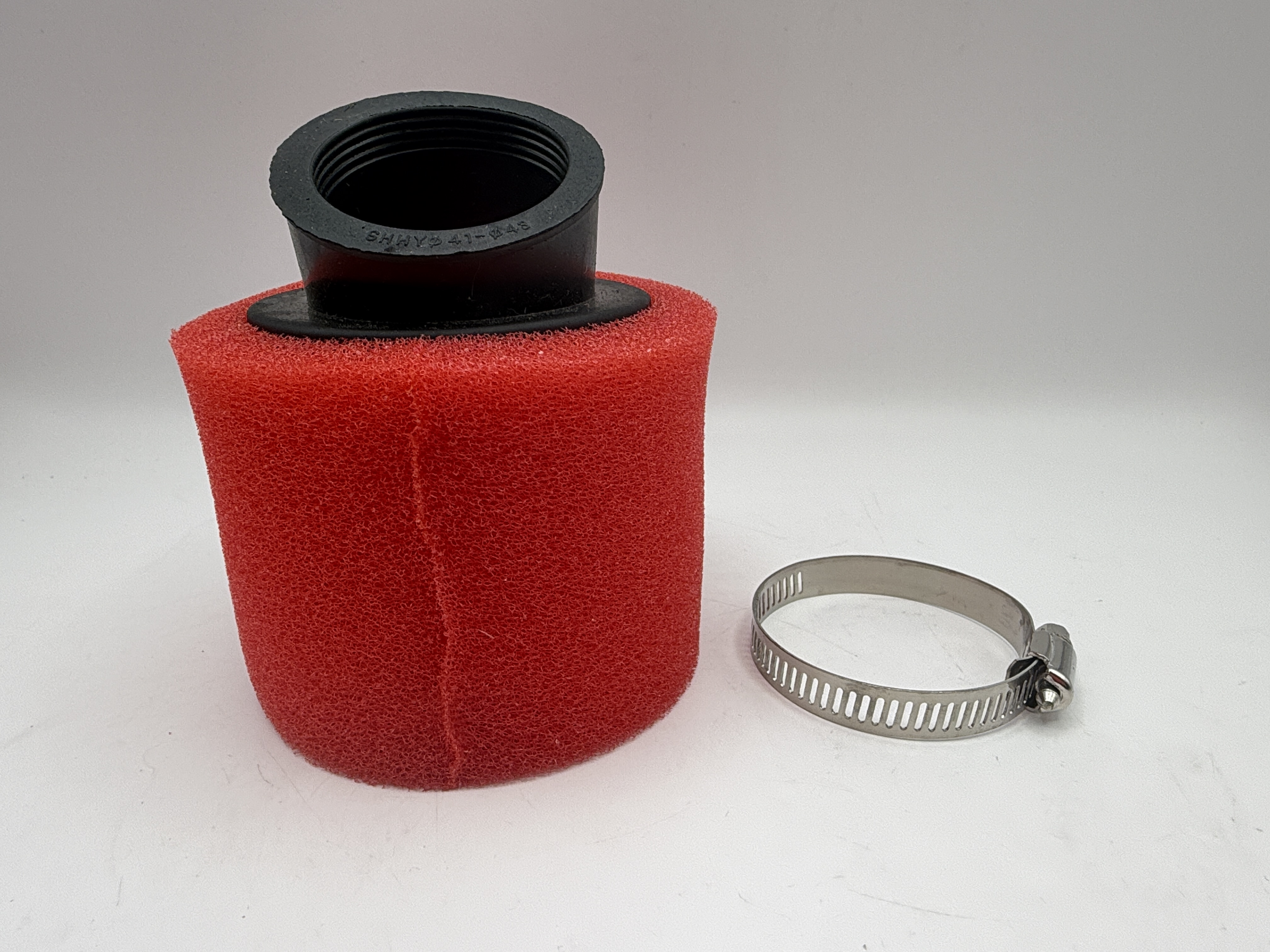 Foam Power Air Filter 42mm Angled Red