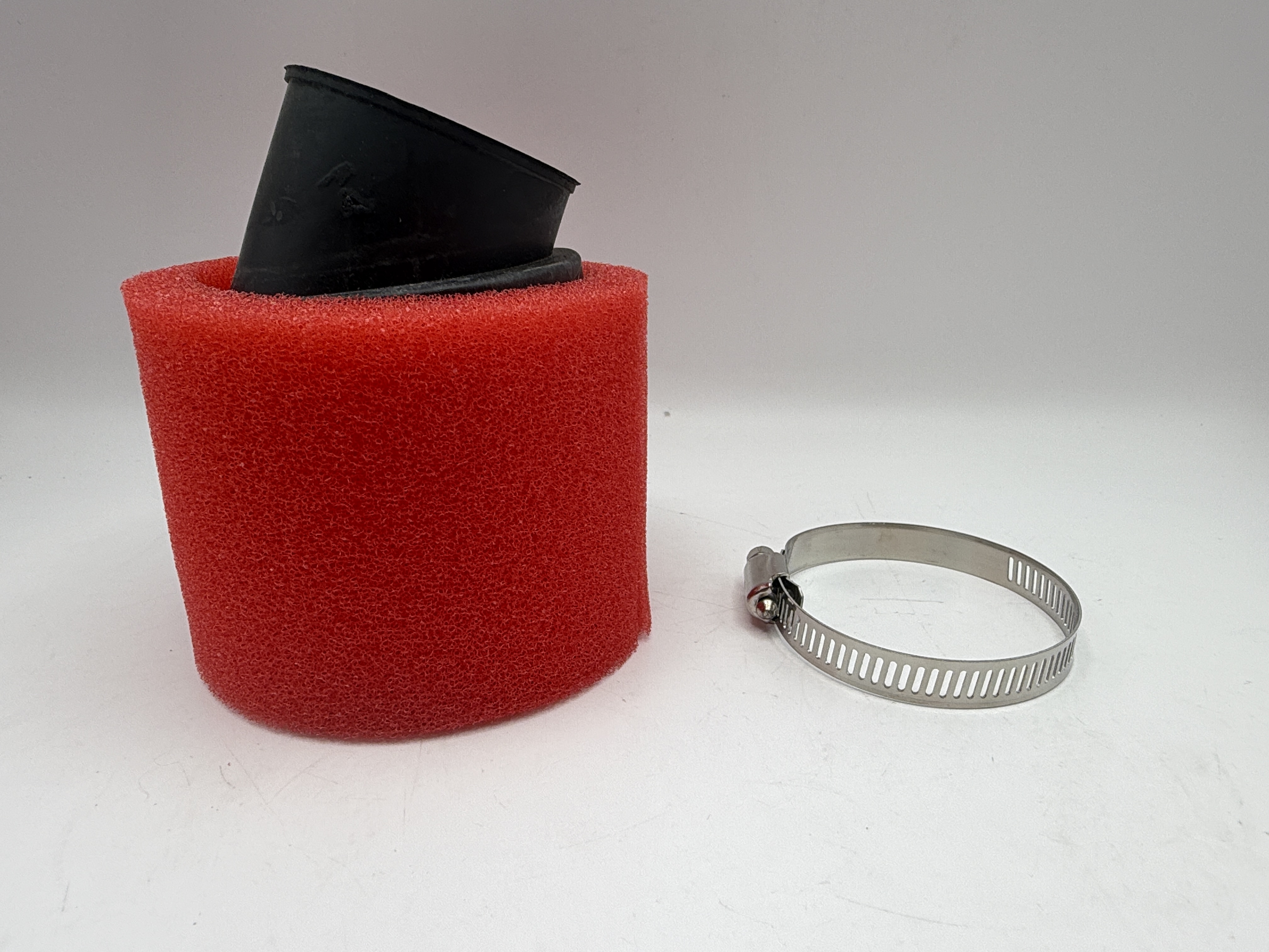 Foam Power Air Filter 45mm Angled Red
