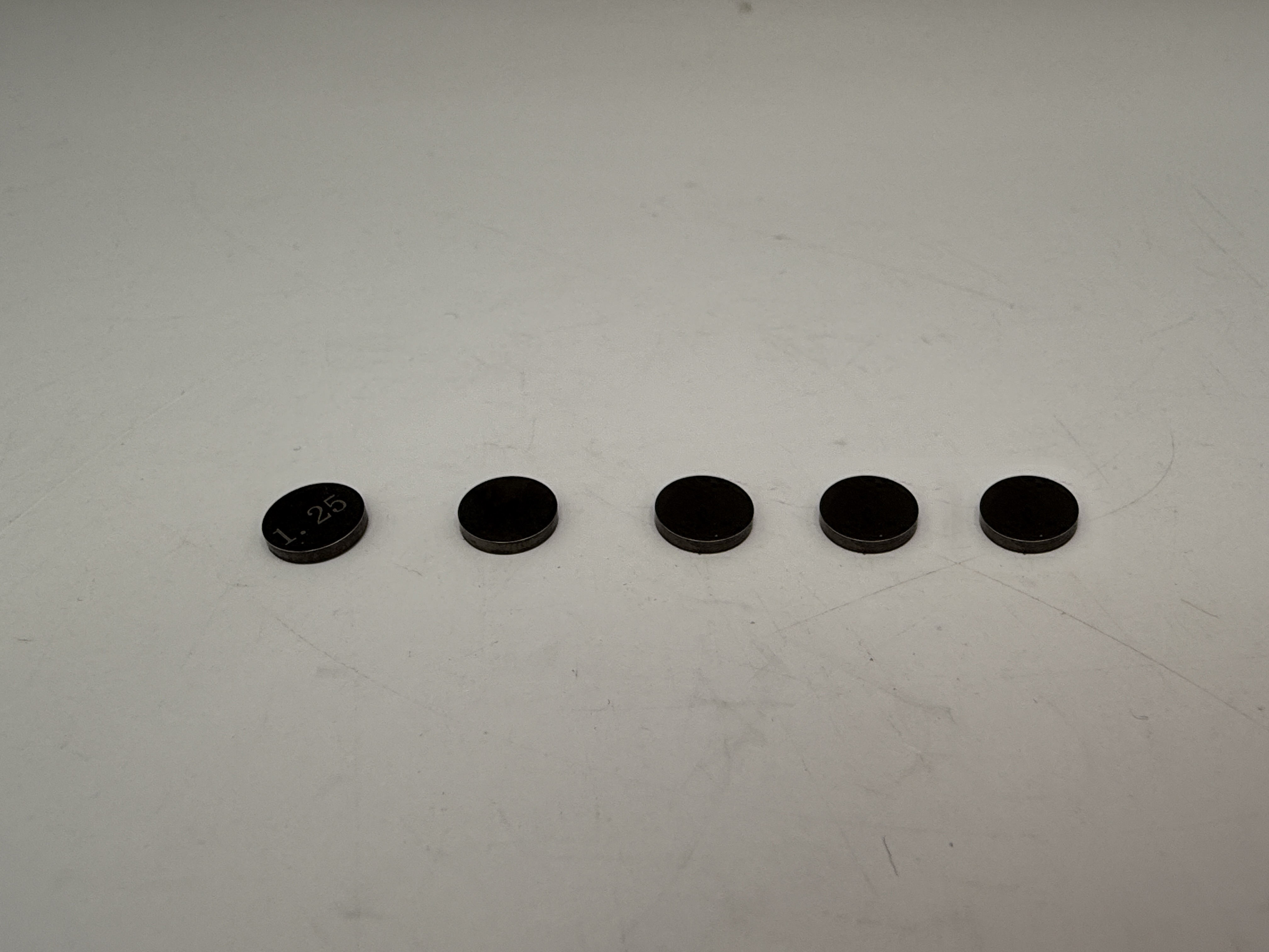Engine Valve Shim 7.48mm Diameter Size 1.25