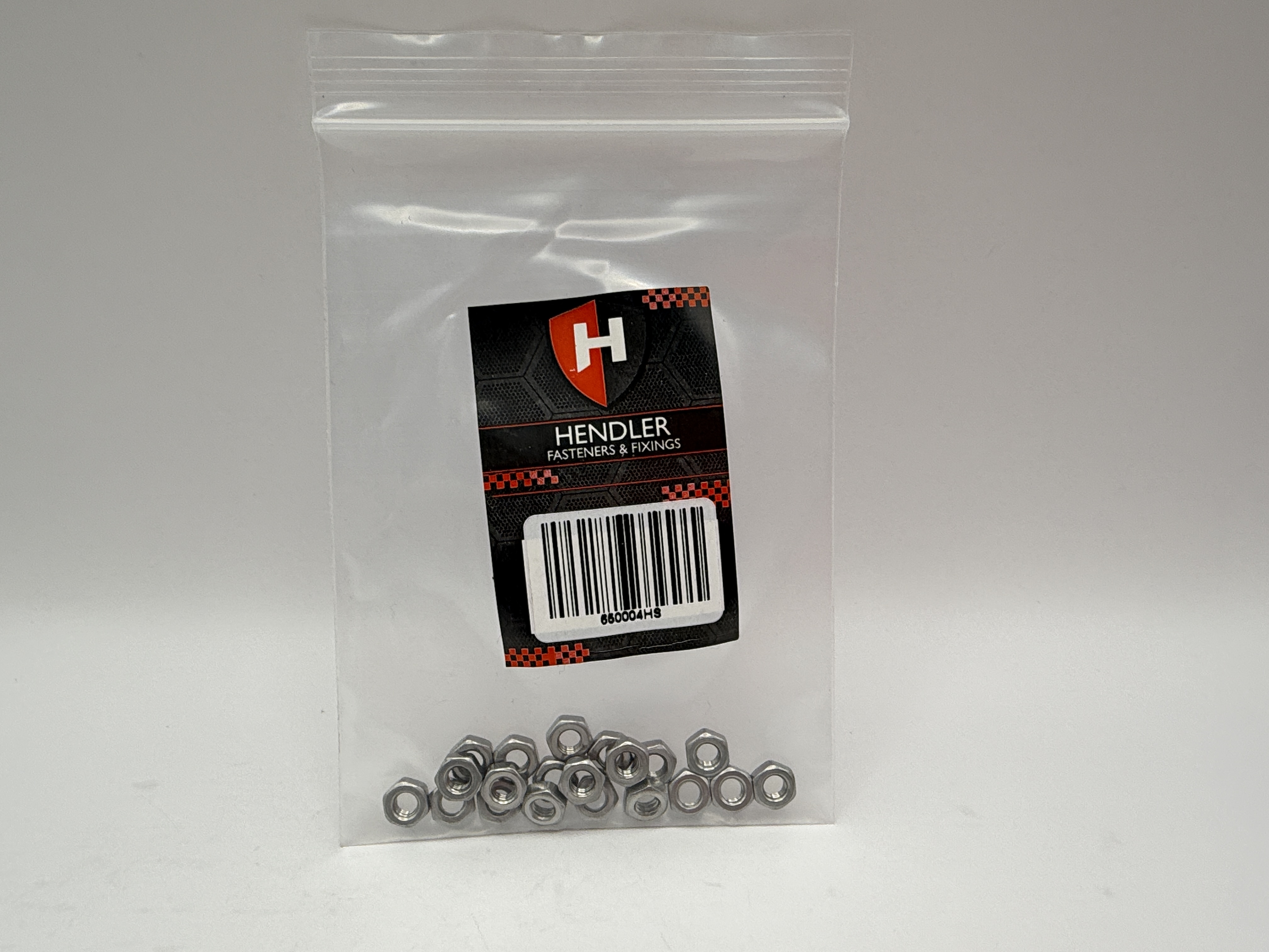 Hendler Nuts Plain Stainless Steel M4 x 0.70mm Pitch