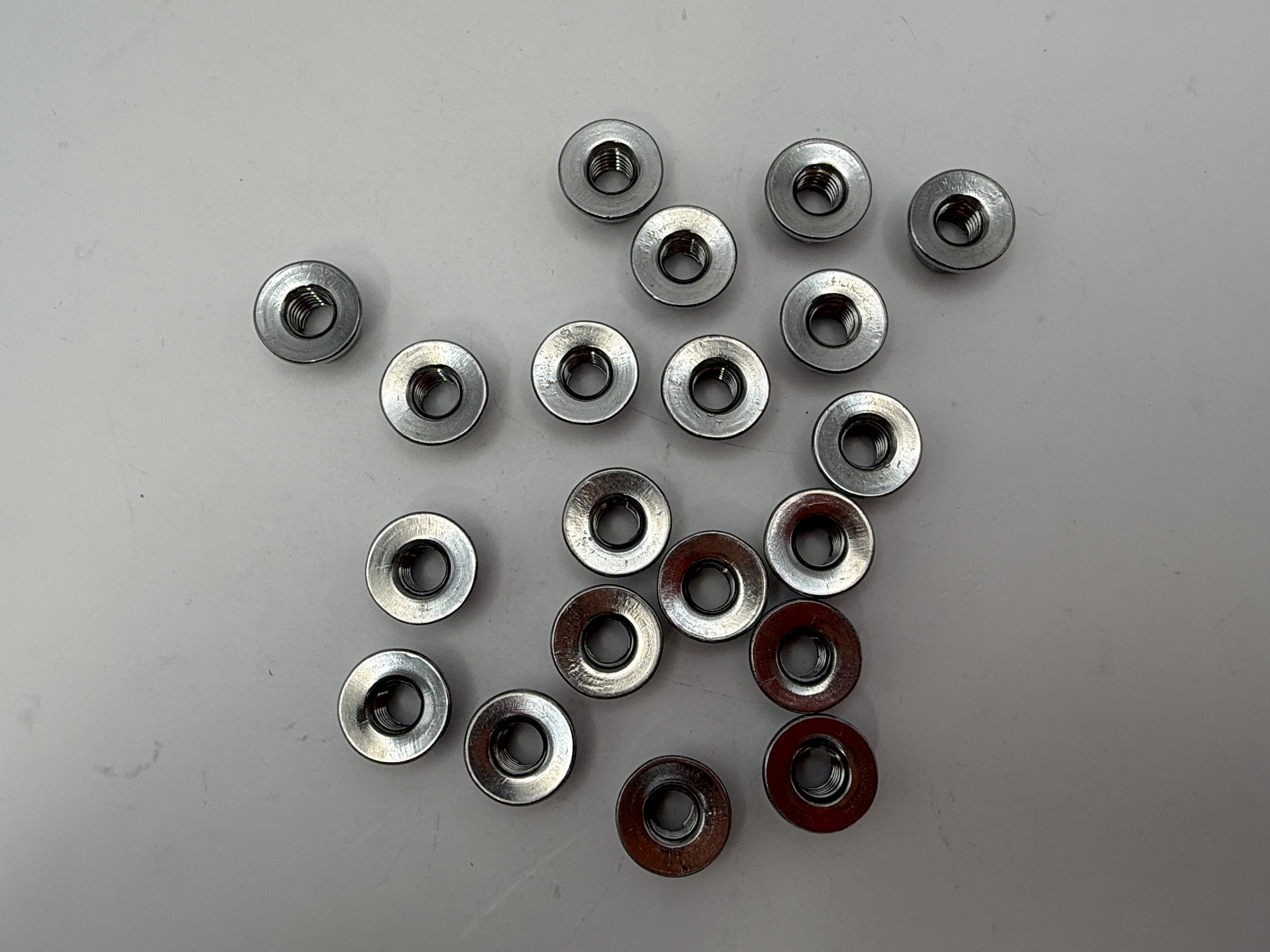 Hendler Nuts Flange Metal Locking Stainless Steel M6 x 1.00mm Pitch