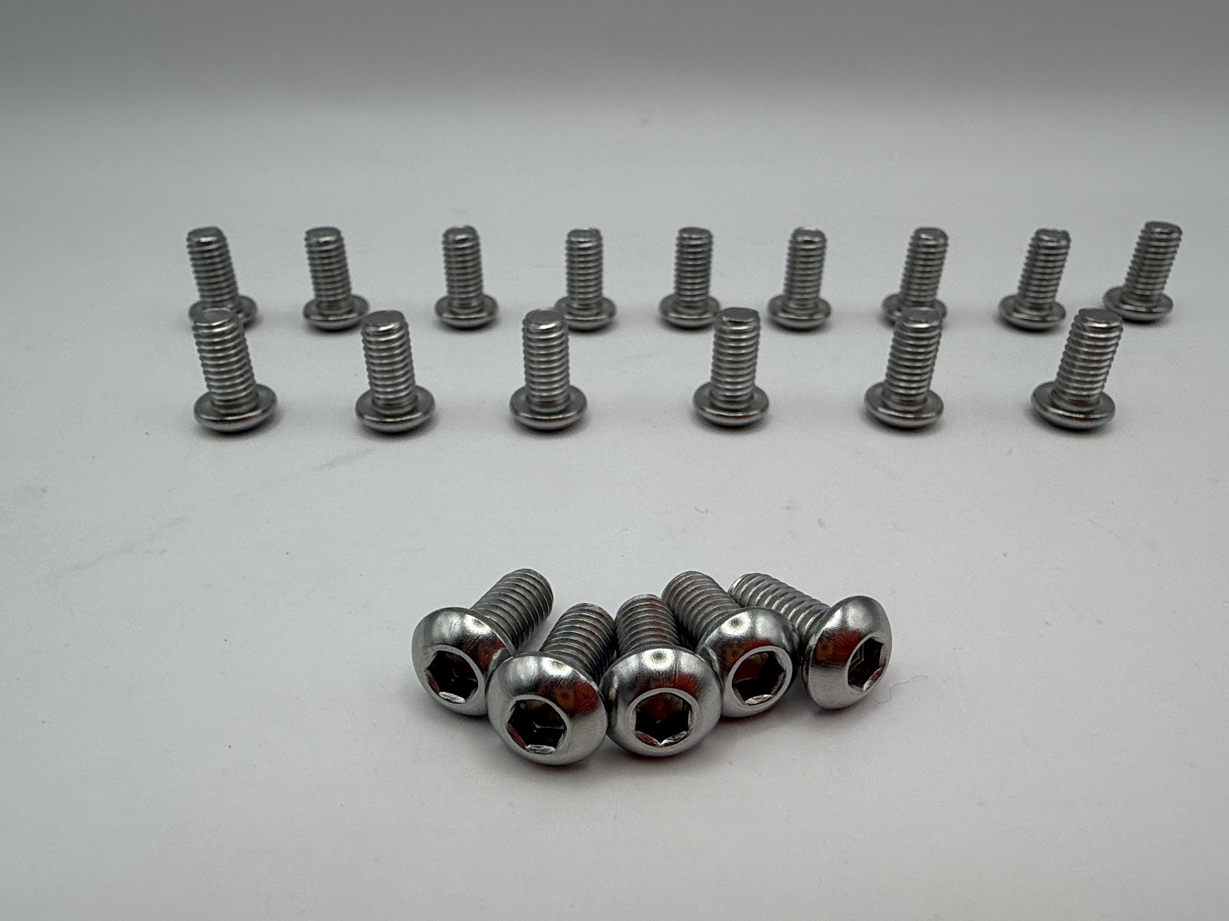 Hendler Screws Button Allen Stainless Steel M6 x 12mm x 1.00mm Pitch