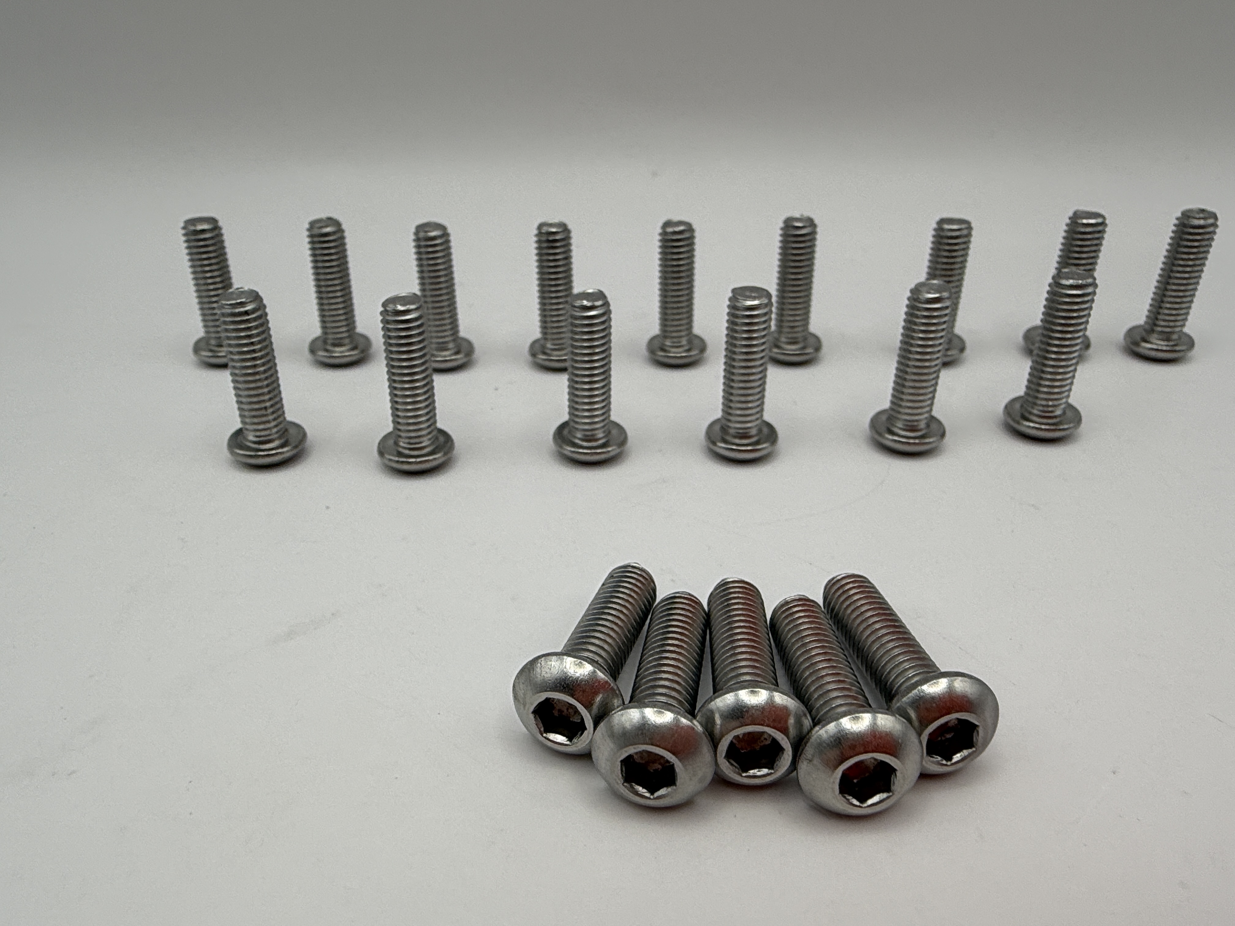 Hendler Screws Button Allen Stainless Steel M6 x 20mm x 1.00mm Pitch