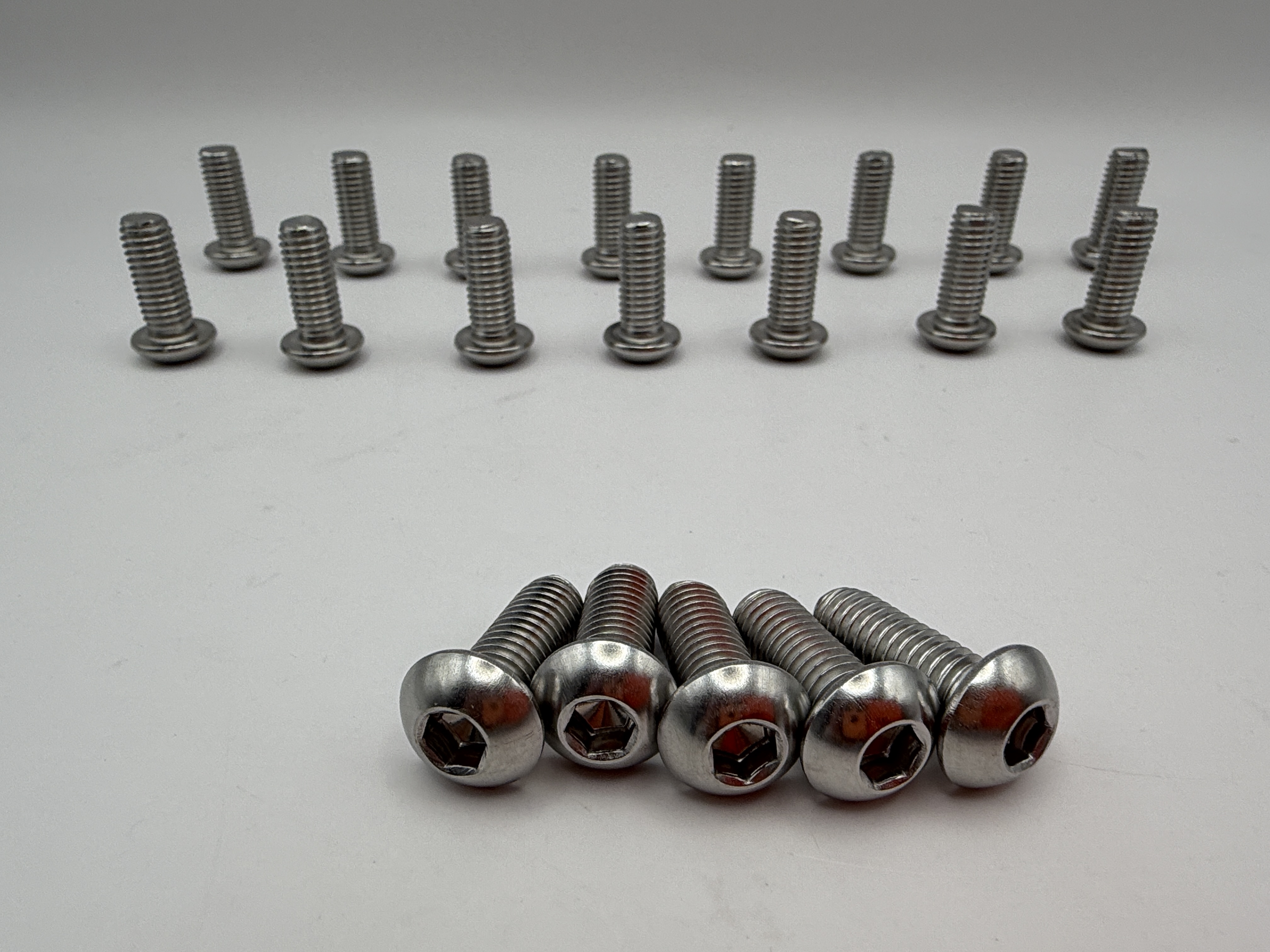 Hendler Screws Button Allen Stainless Steel M8 x 20mm x 1.25mm Pitch