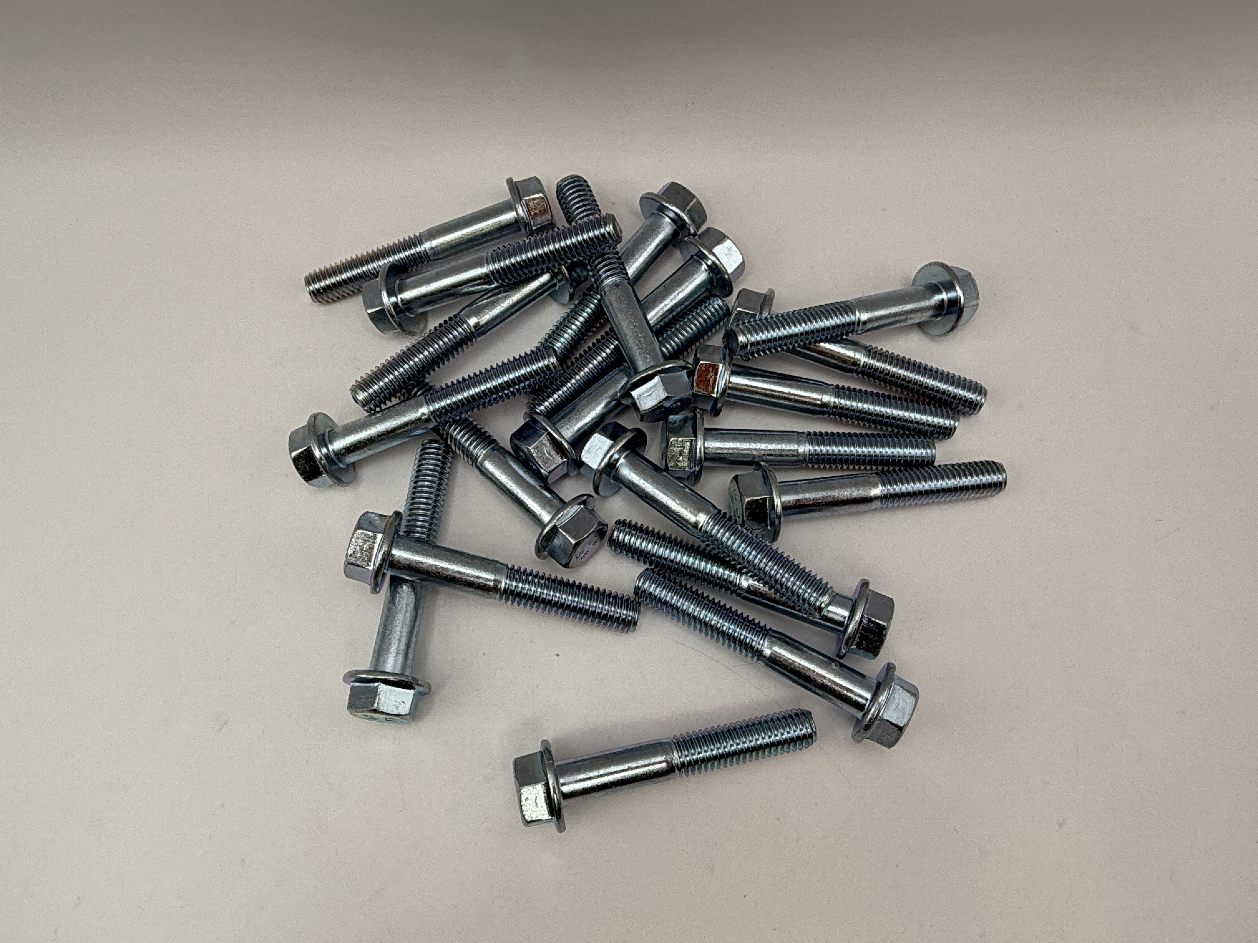 Hendler Bolts Flanged Chrome Hexagon M8 x 50mm x 1.25mm Pitch (13mm Head)