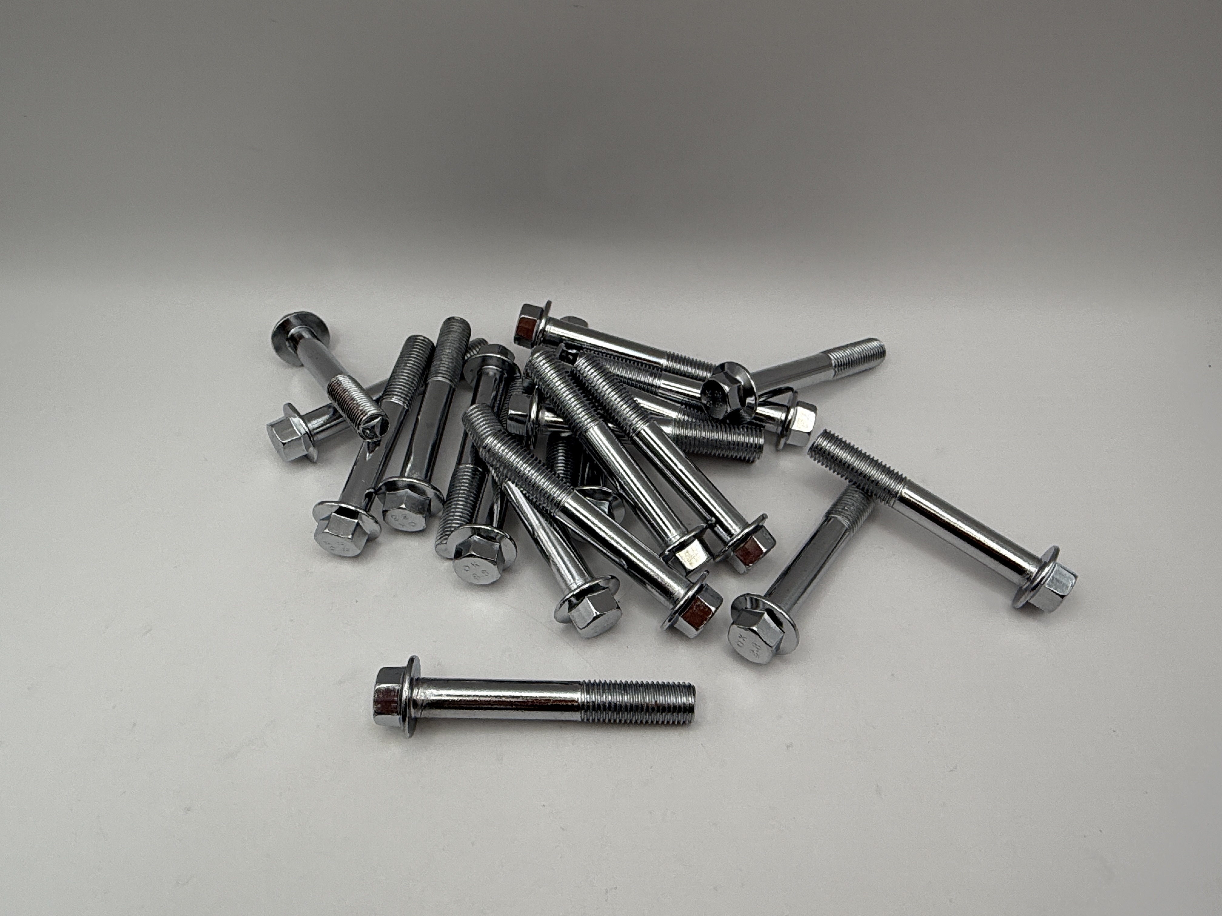 Hendler Bolts Flanged Chrome Hexagon M10 x 65mm x 1.25mm Pitch (12mm Head)