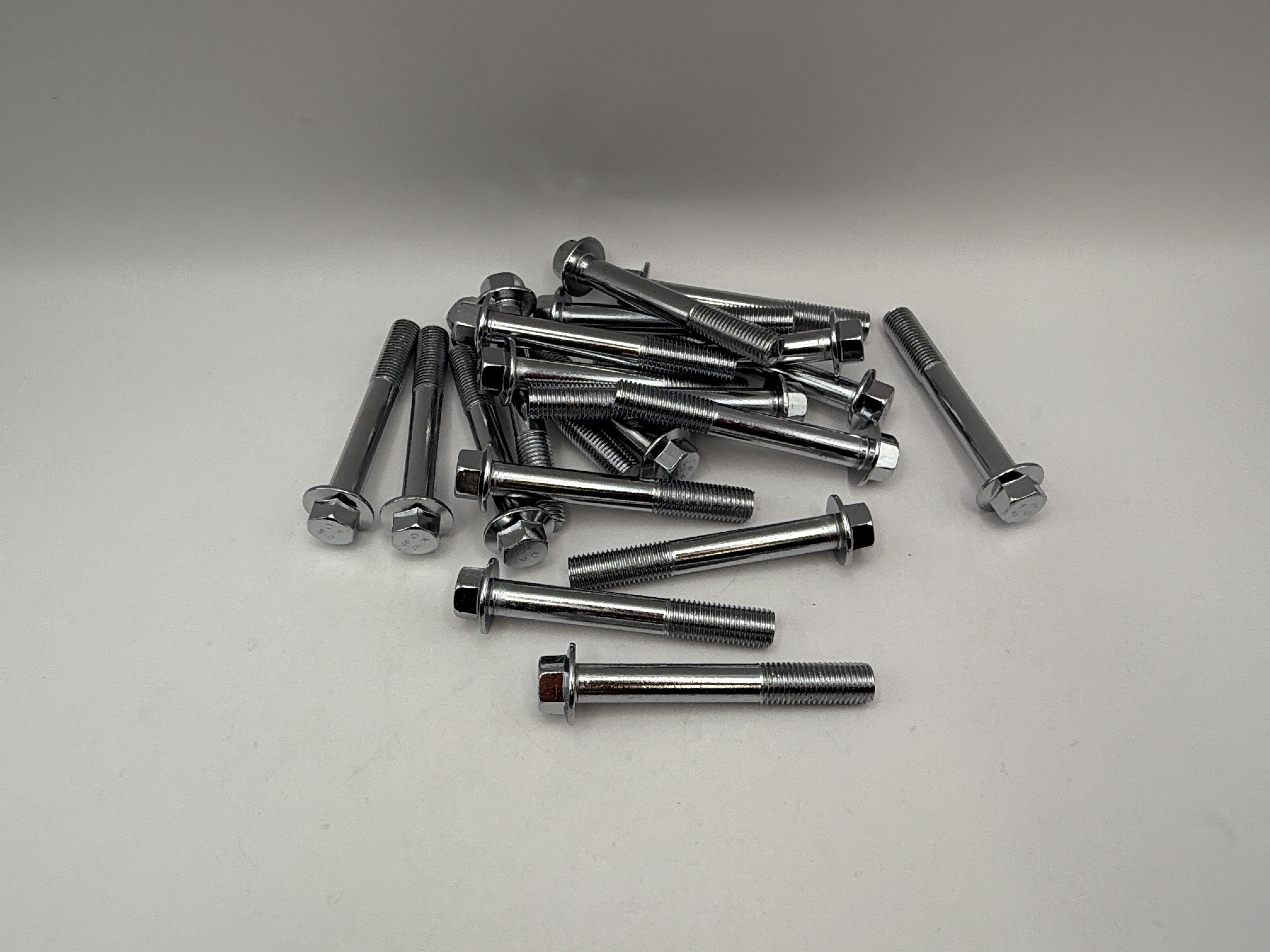 Hendler Bolts Flanged Chrome Hexagon M10 x 70mm x 1.25mm Pitch (12mm Head)