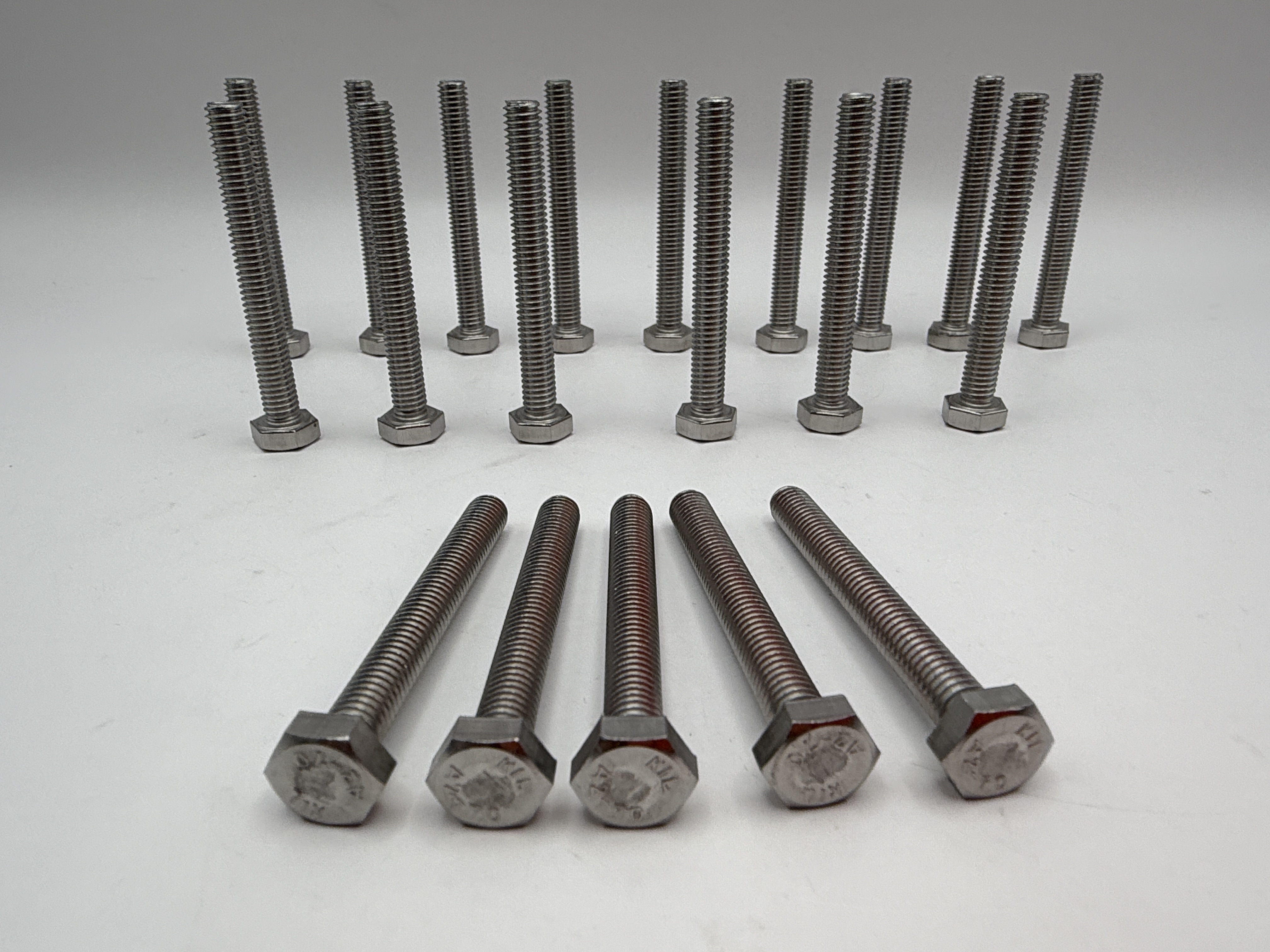 Hendler Bolts Hexagon Stainless Steel M6 x 50mm x 1.00mm Pitch