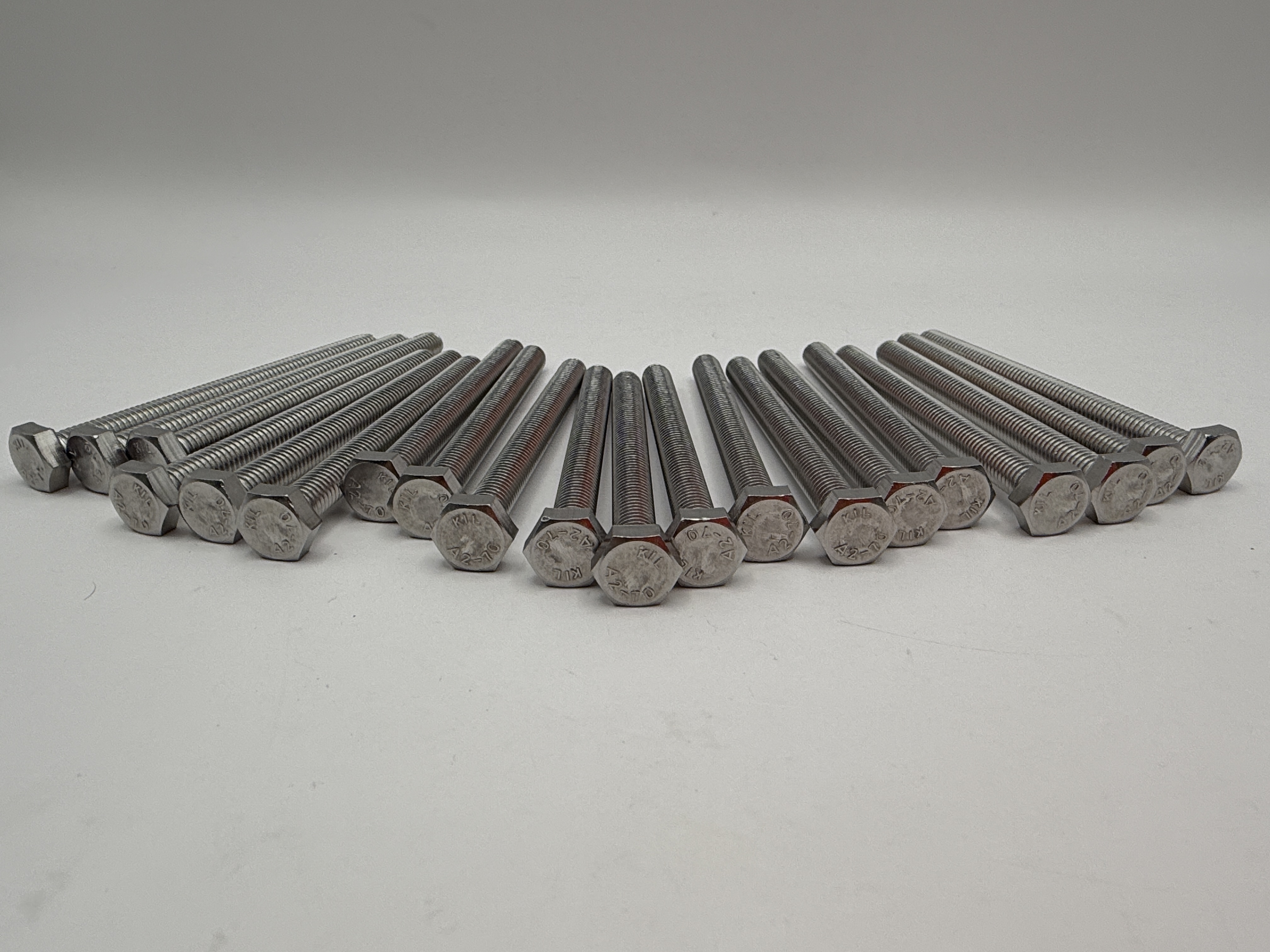 Hendler Bolts Hexagon Stainless Steel M6 x 70mm x 1.00mm Pitch