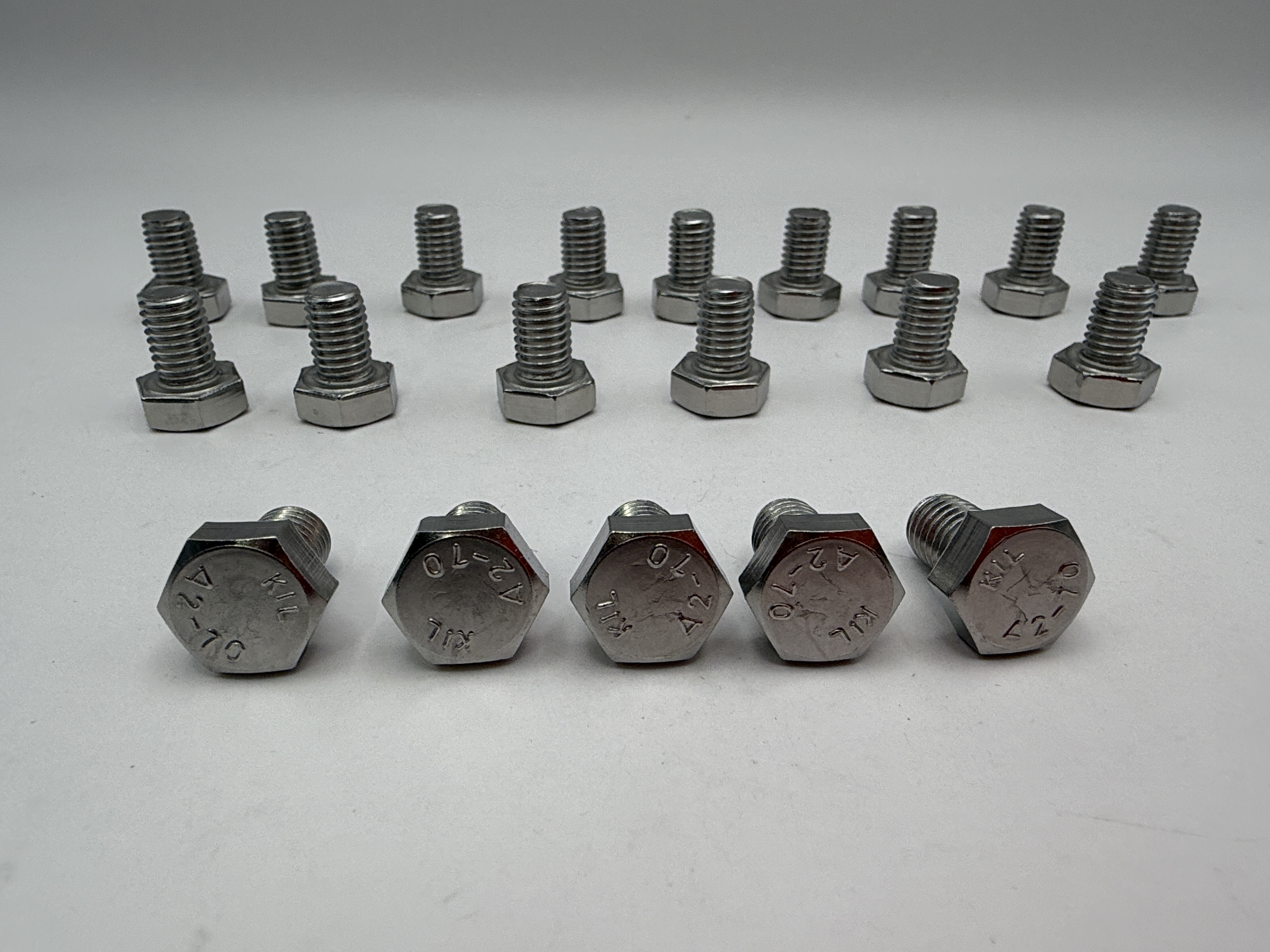 Hendler Bolts Hexagon Stainless Steel M8 x 12mm x 1.25mm Pitch