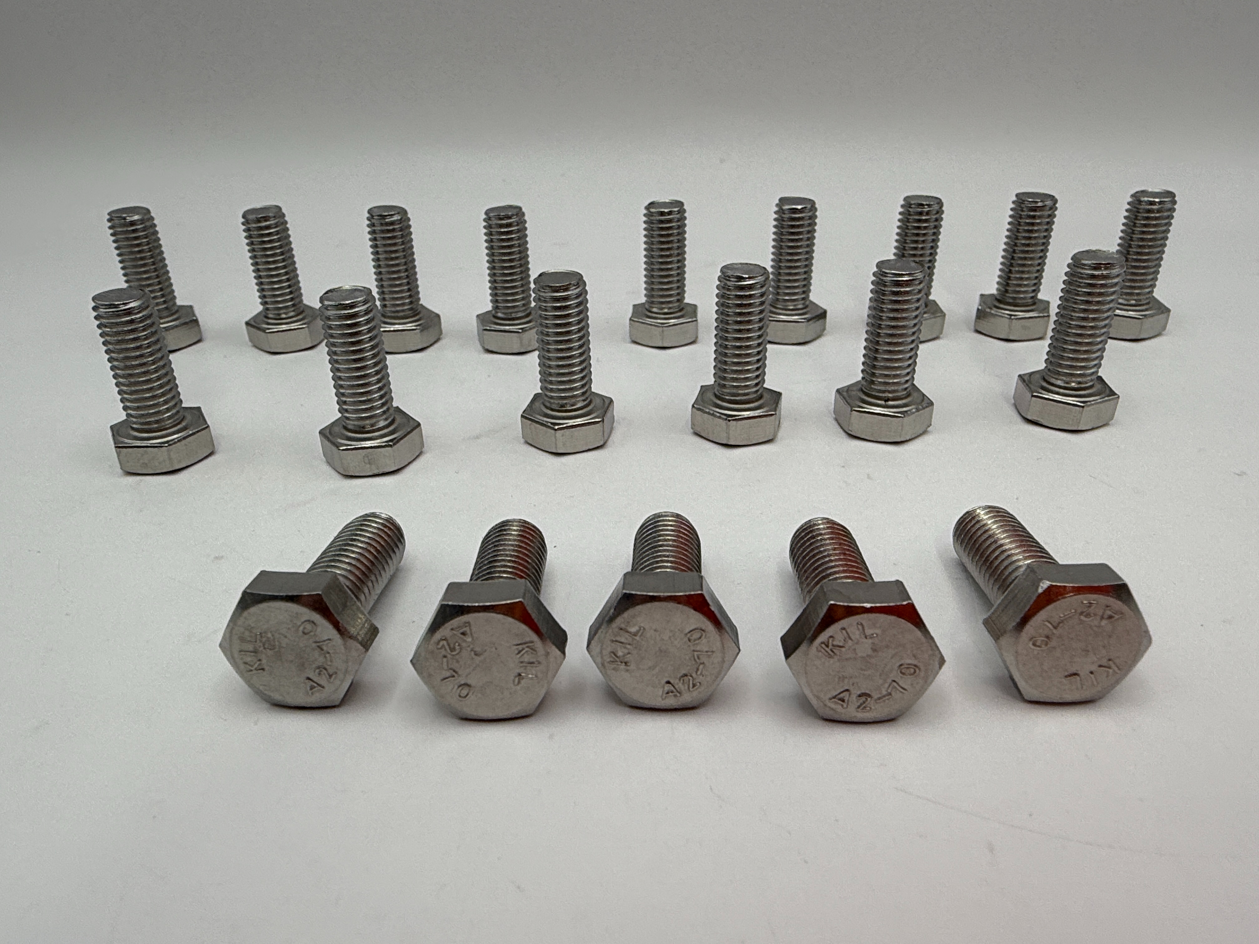 Hendler Bolts Hexagon Stainless Steel M8 x 20mm x 1.25mm Pitch