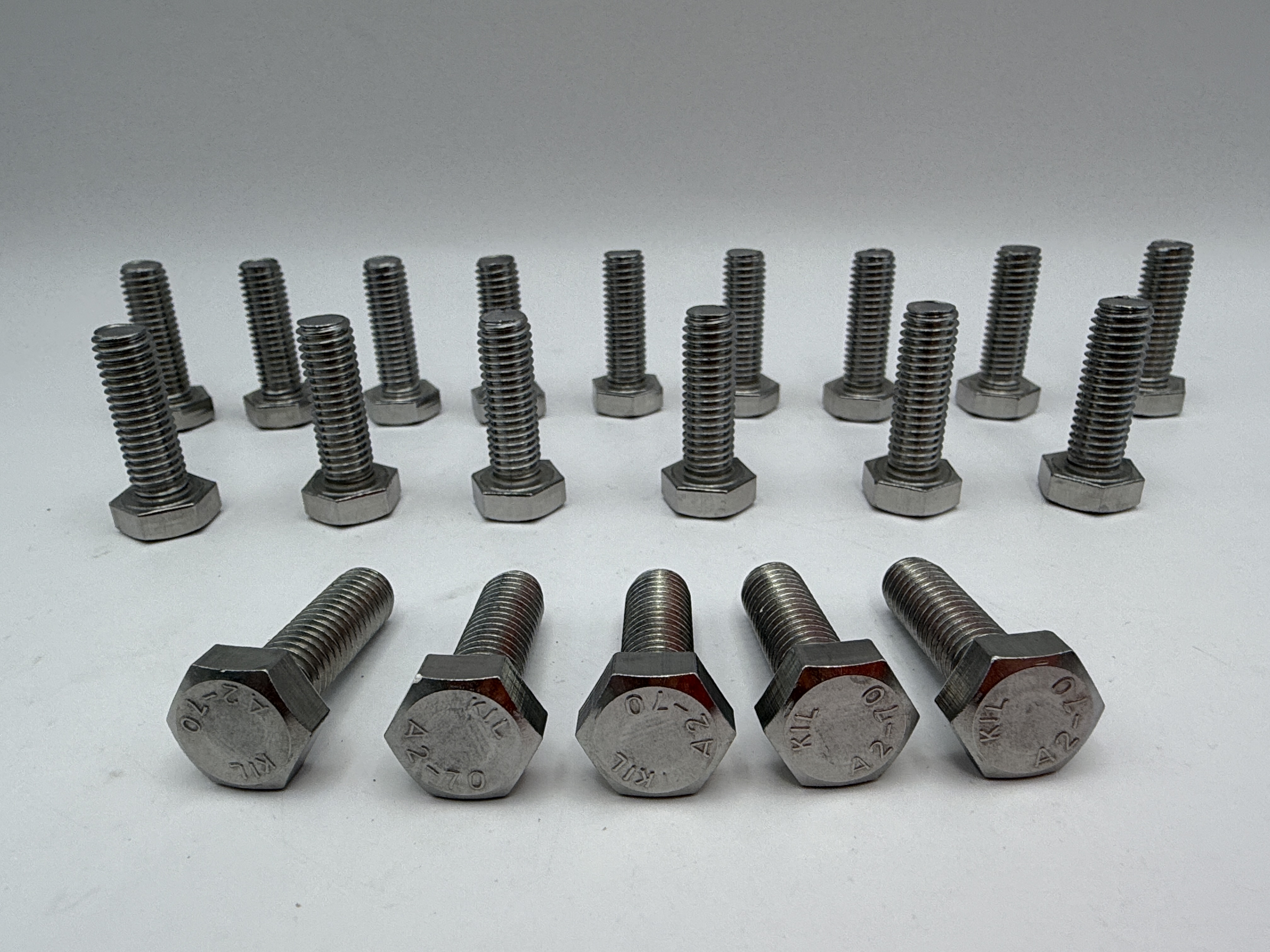 Hendler Bolts Hexagon Stainless Steel M8 x 25mm x 1.25mm Pitch
