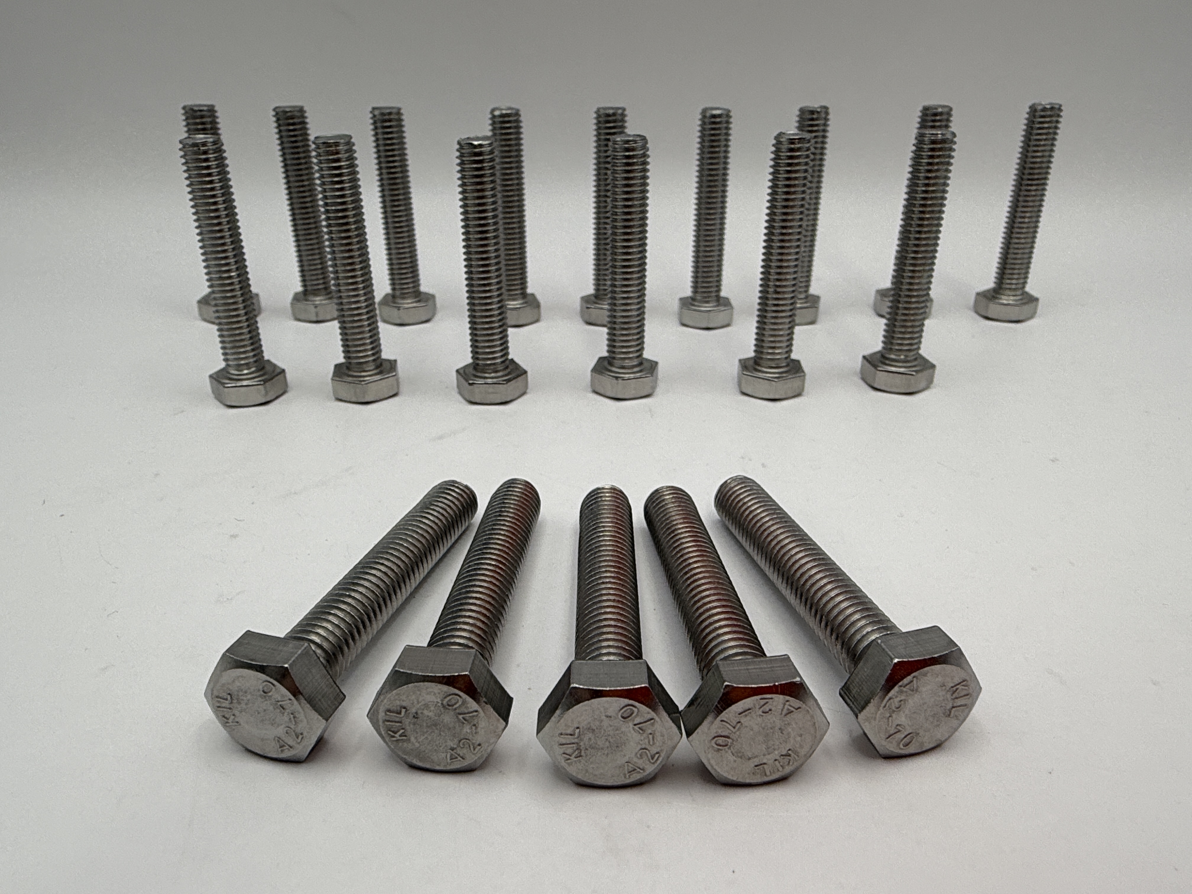 Hendler Bolts Hexagon Stainless Steel M8 x 45mm x 1.25mm Pitch