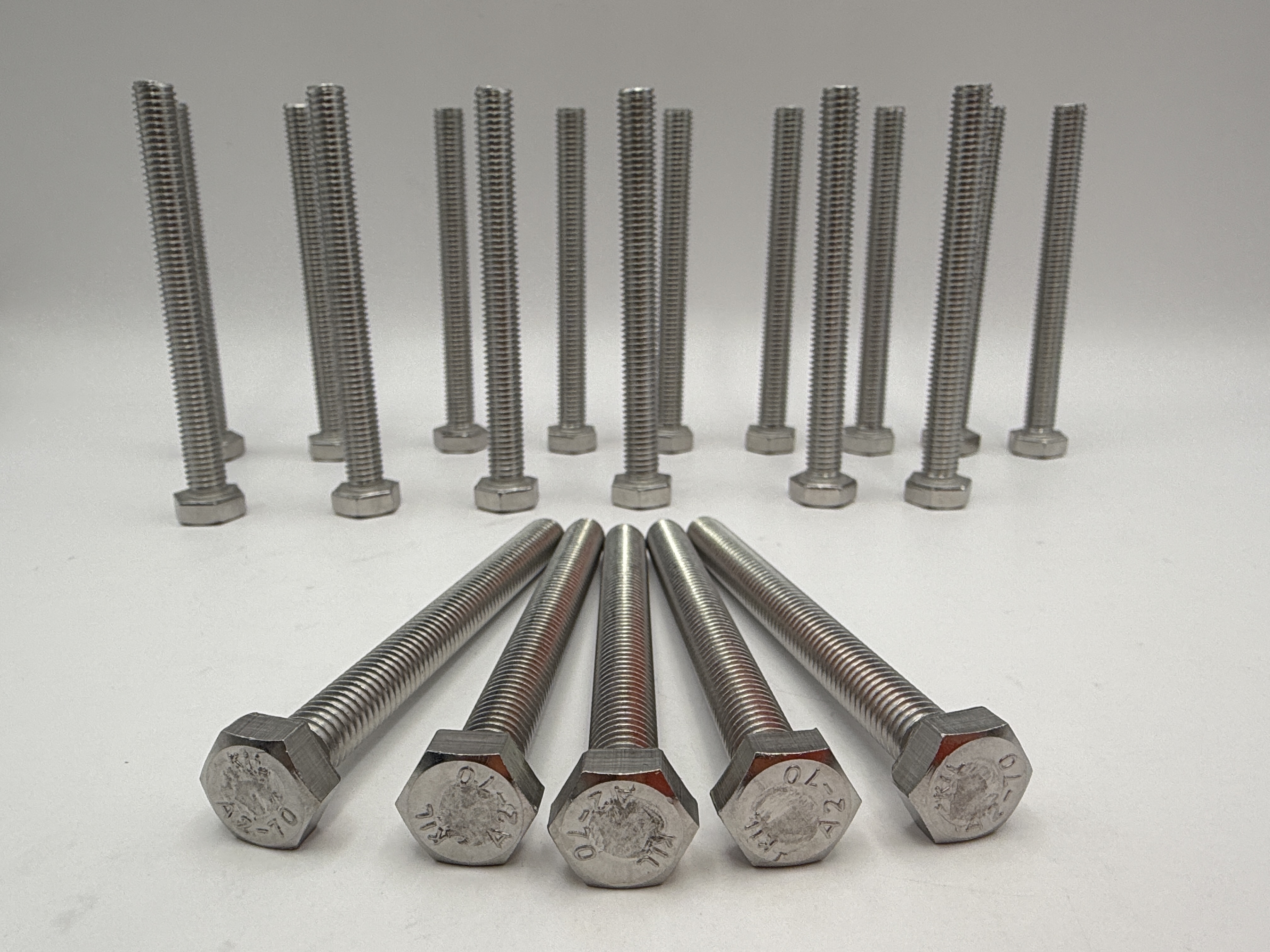 Hendler Bolts Hexagon Stainless Steel M8 x 80mm x 1.25mm Pitch