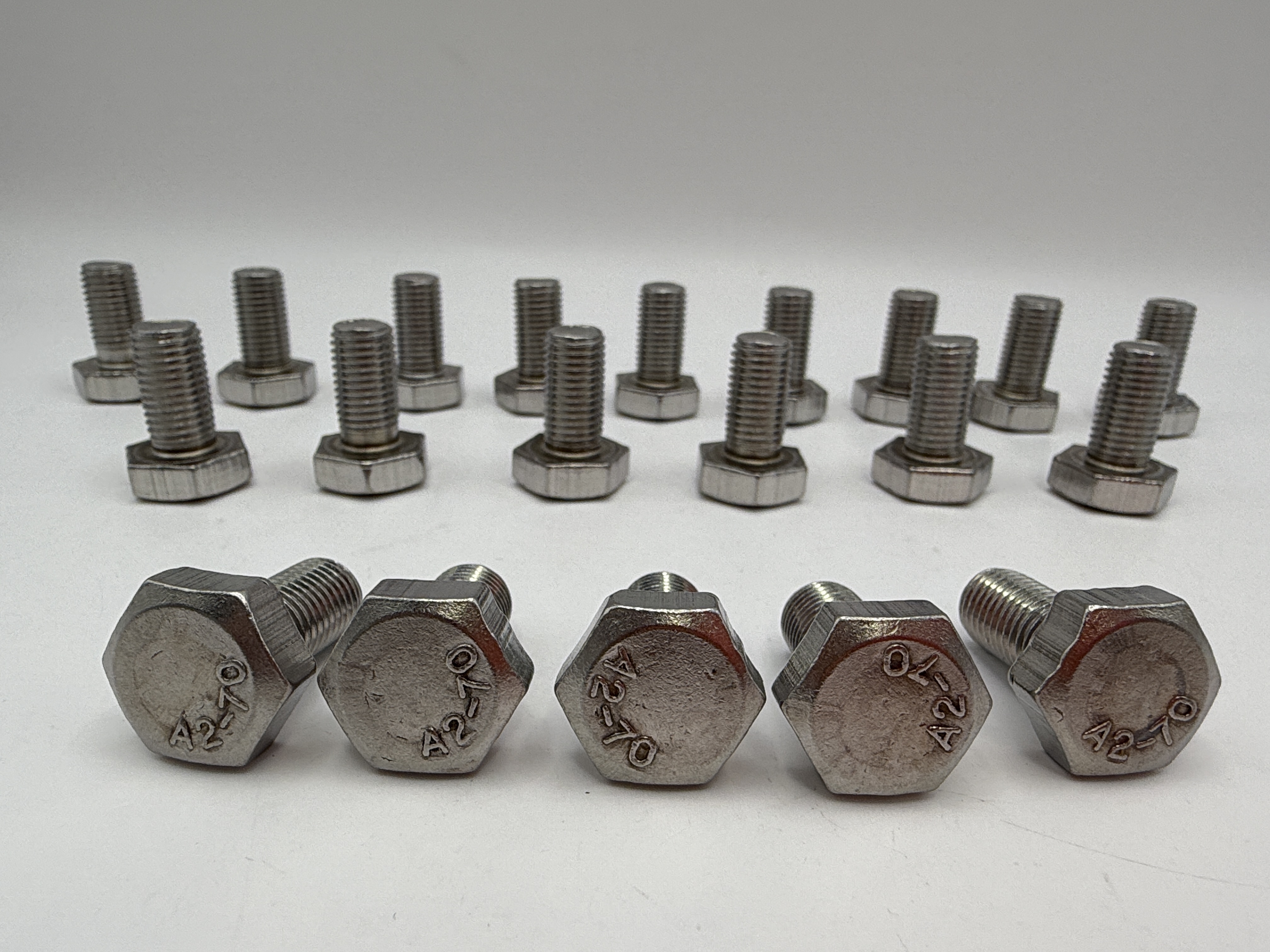 Hendler Bolts Hexagon Stainless Steel M10 x 20mm x 1.25mm Pitch