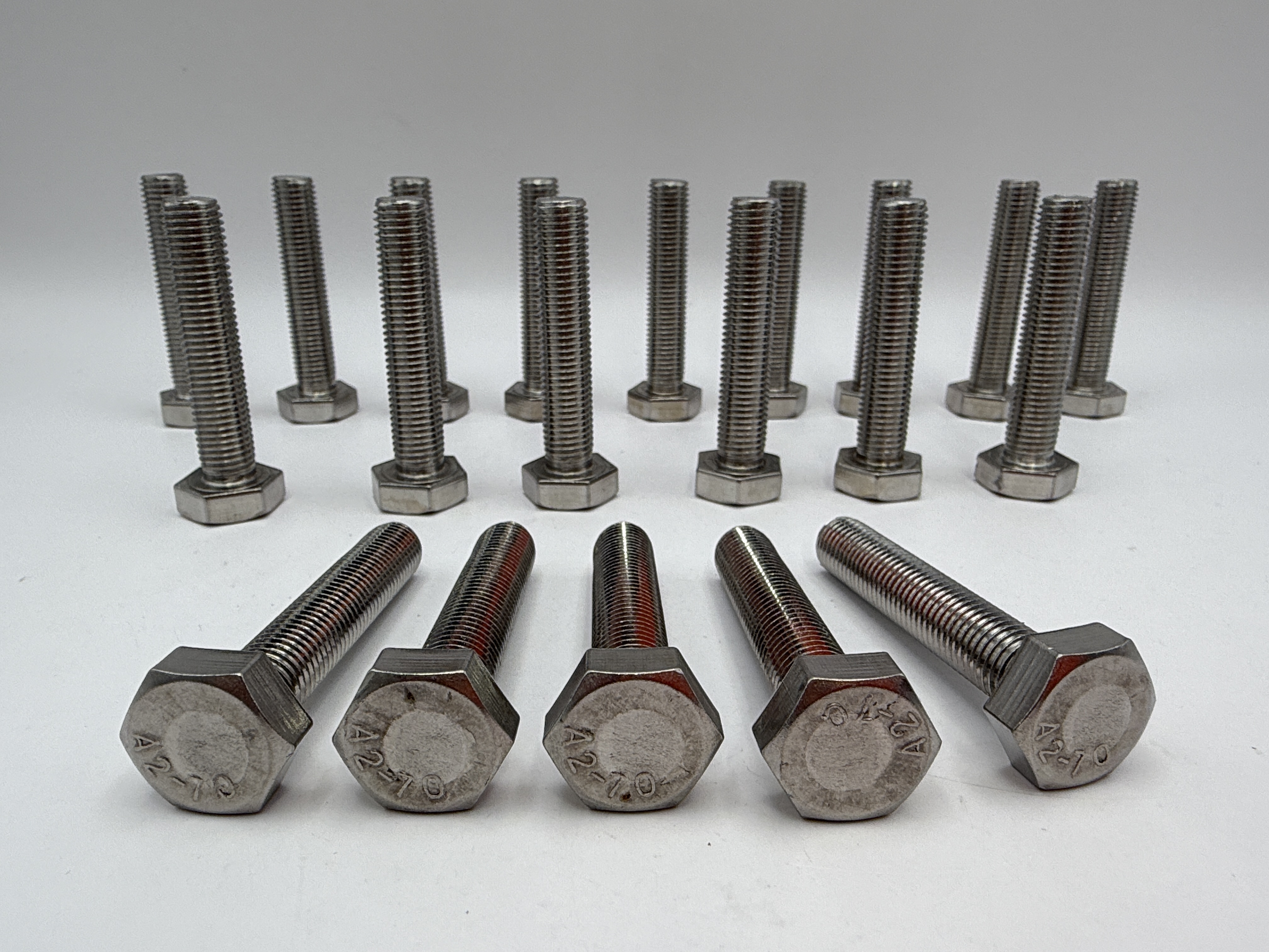 Hendler Bolts Hexagon Stainless Steel M10 x 50mm x 1.25mm Pitch