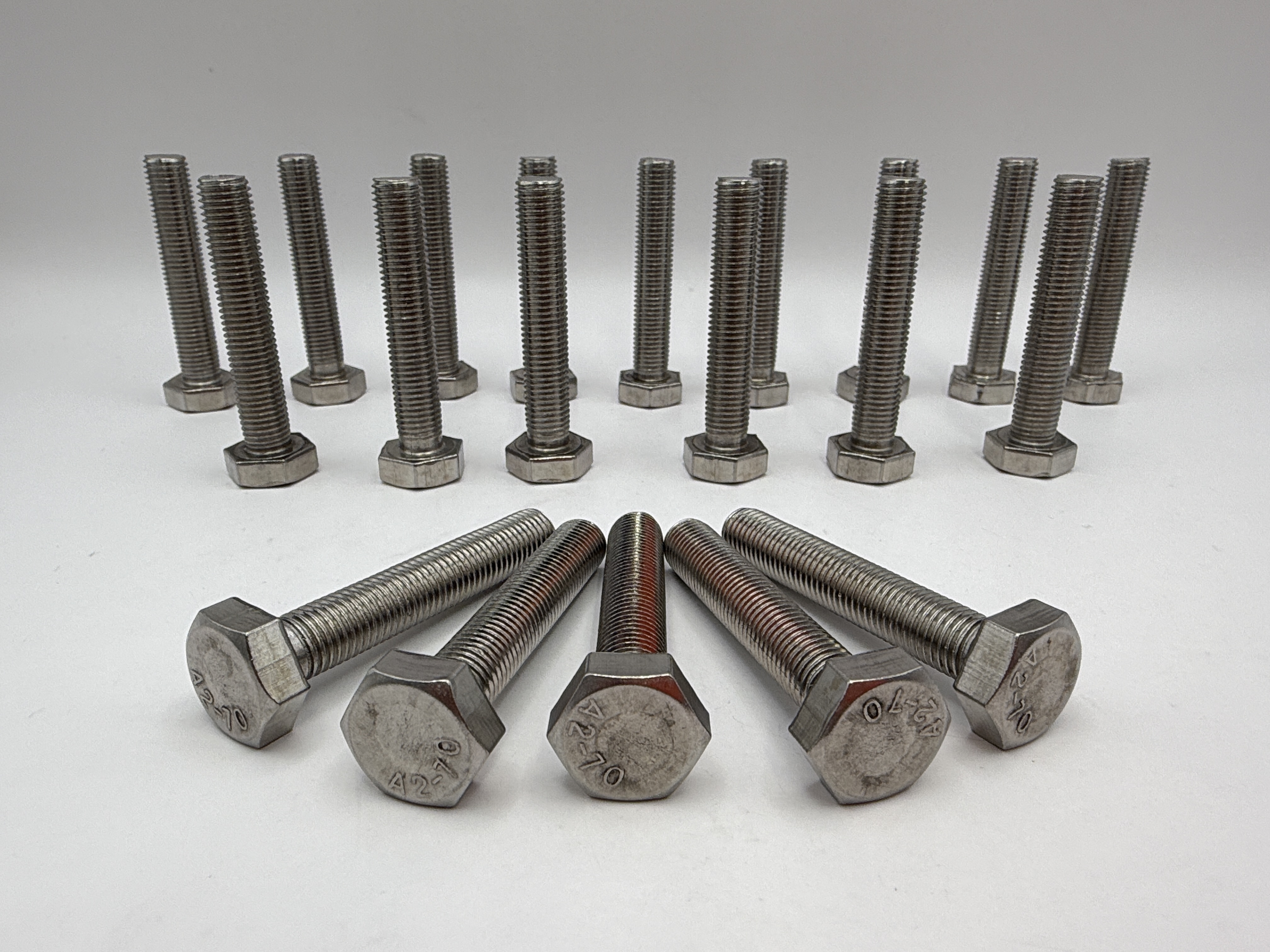 Hendler Bolts Hexagon Stainless Steel M10 x 55mm x 1.25mm Pitch