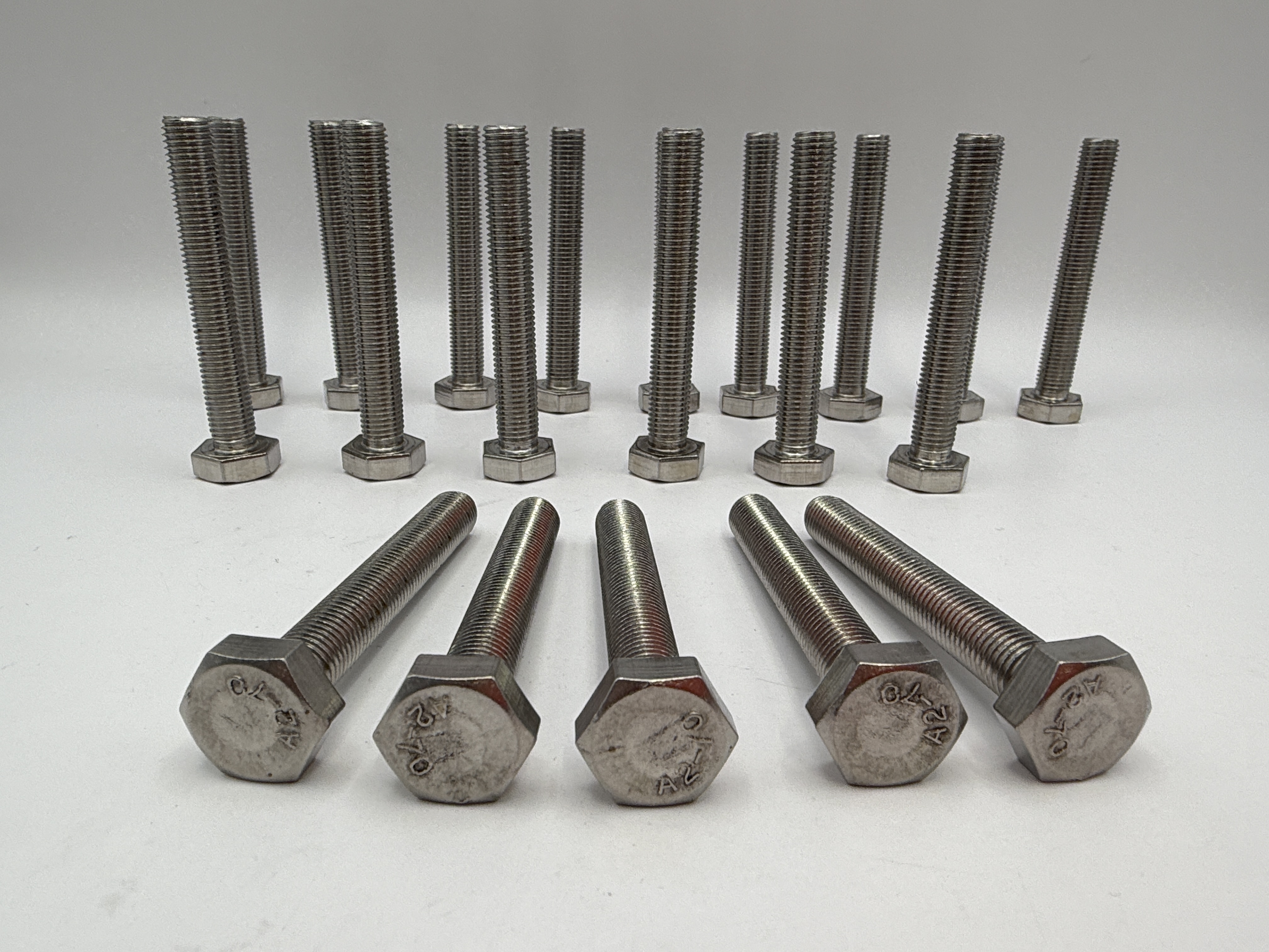 Hendler Bolts Hexagon Stainless Steel M10 x 70mm x 1.25mm Pitch