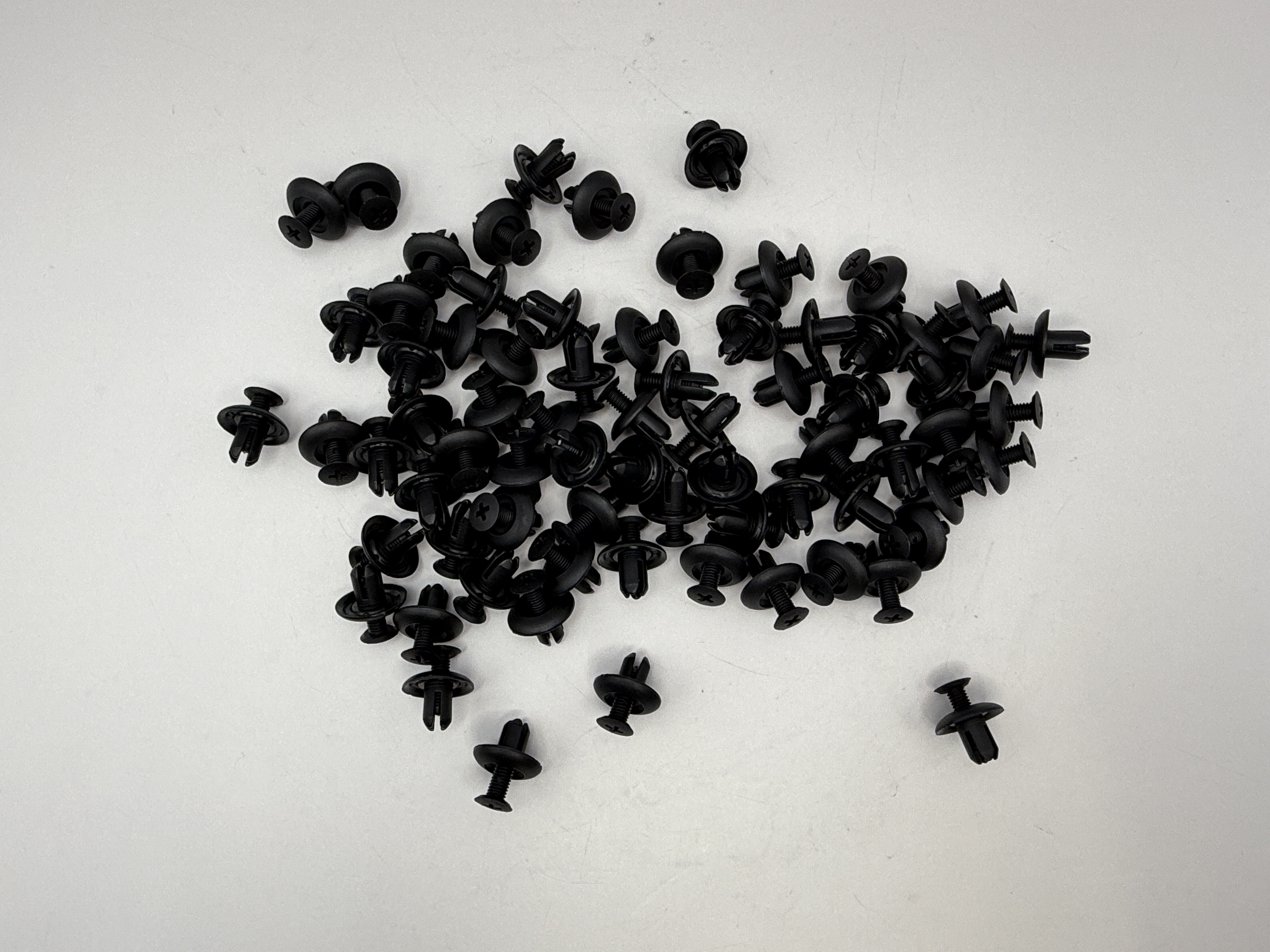 Fairing Clip Pry Rivet 7mm OD, 17mm Head, 10mm/22mm Long, (Screw Head)