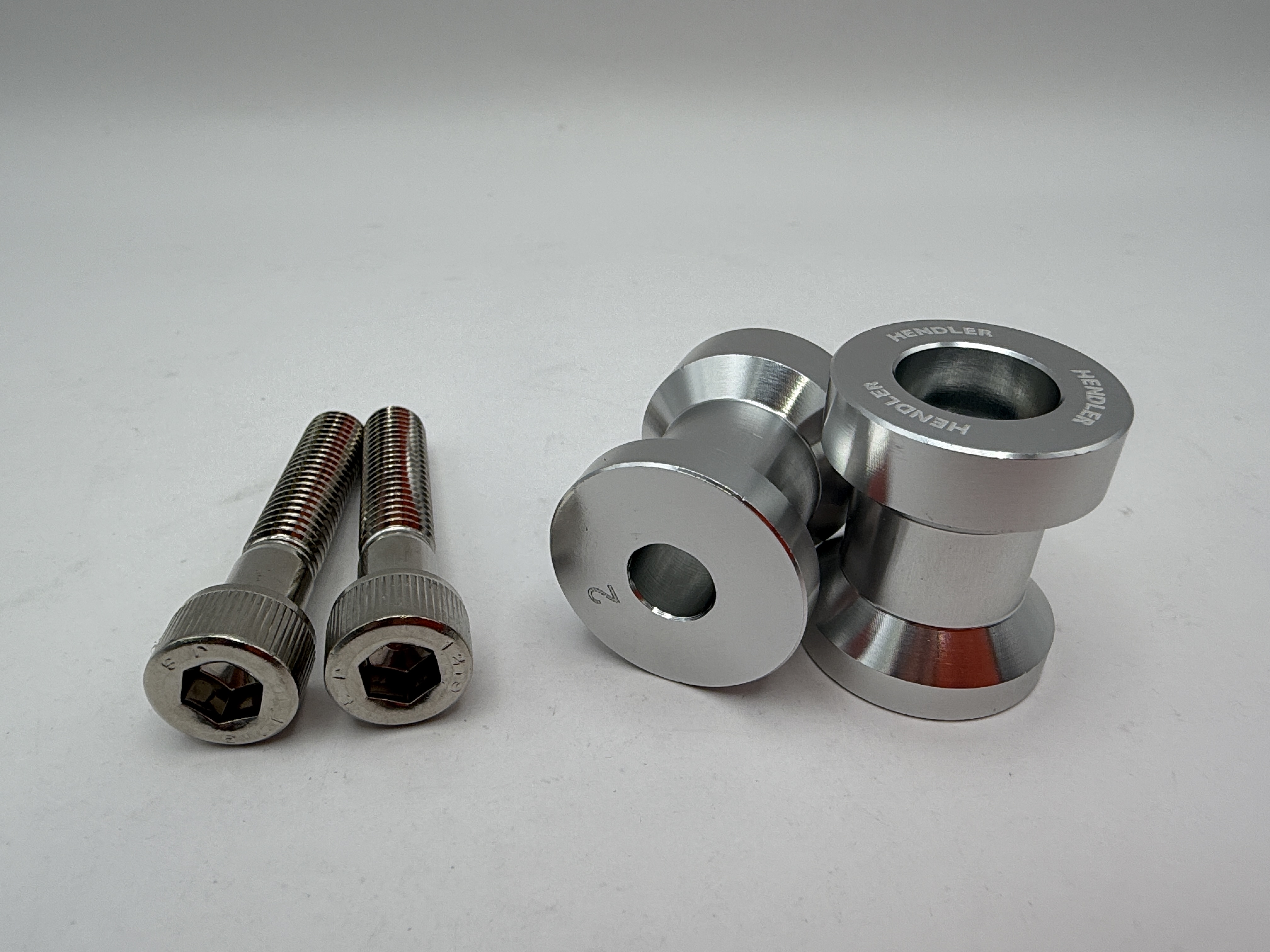 Hendler Paddock Stand Bobbins Silver M8 Bolt
