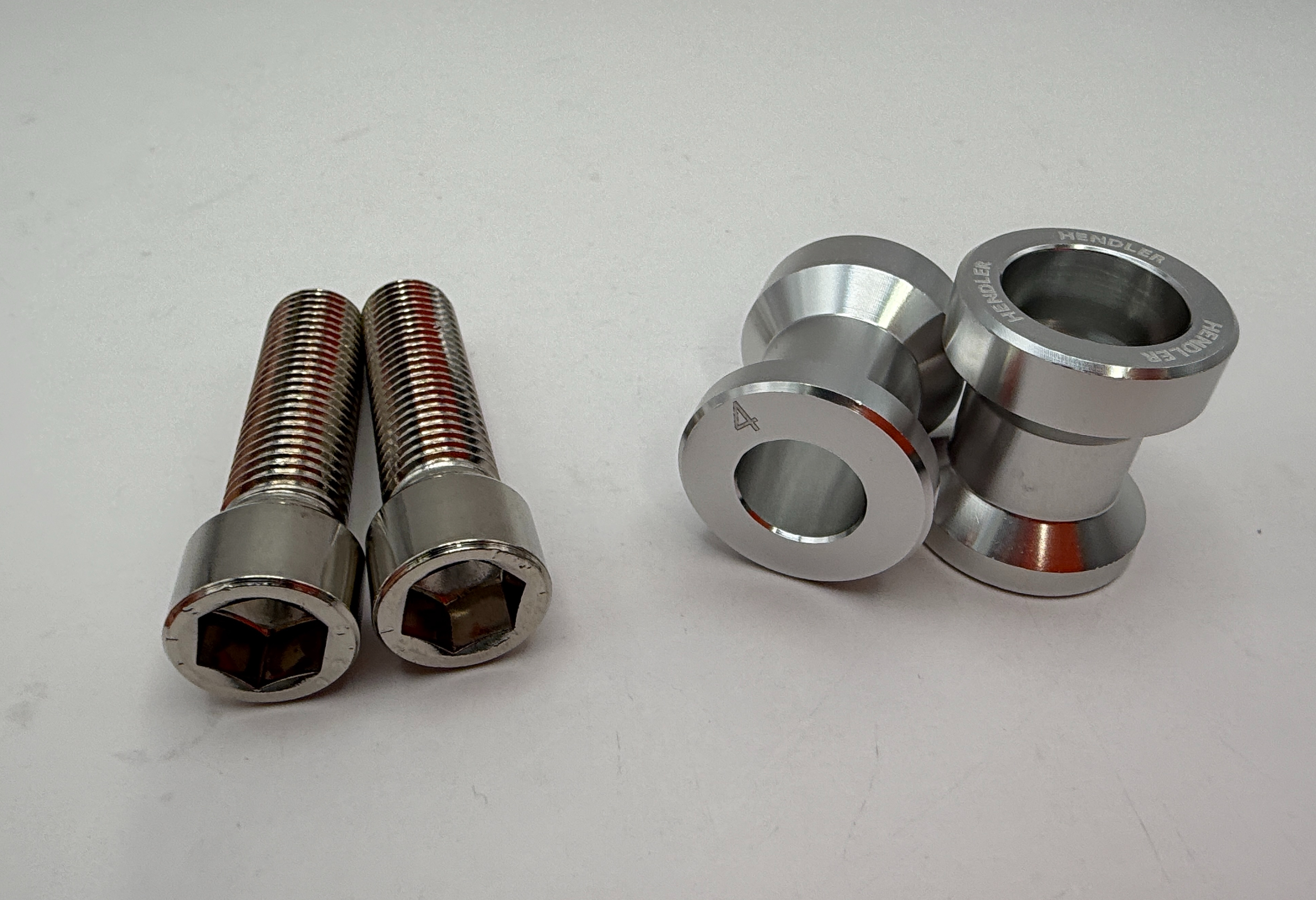 Hendler Paddock Stand Bobbins Silver M12 Bolt