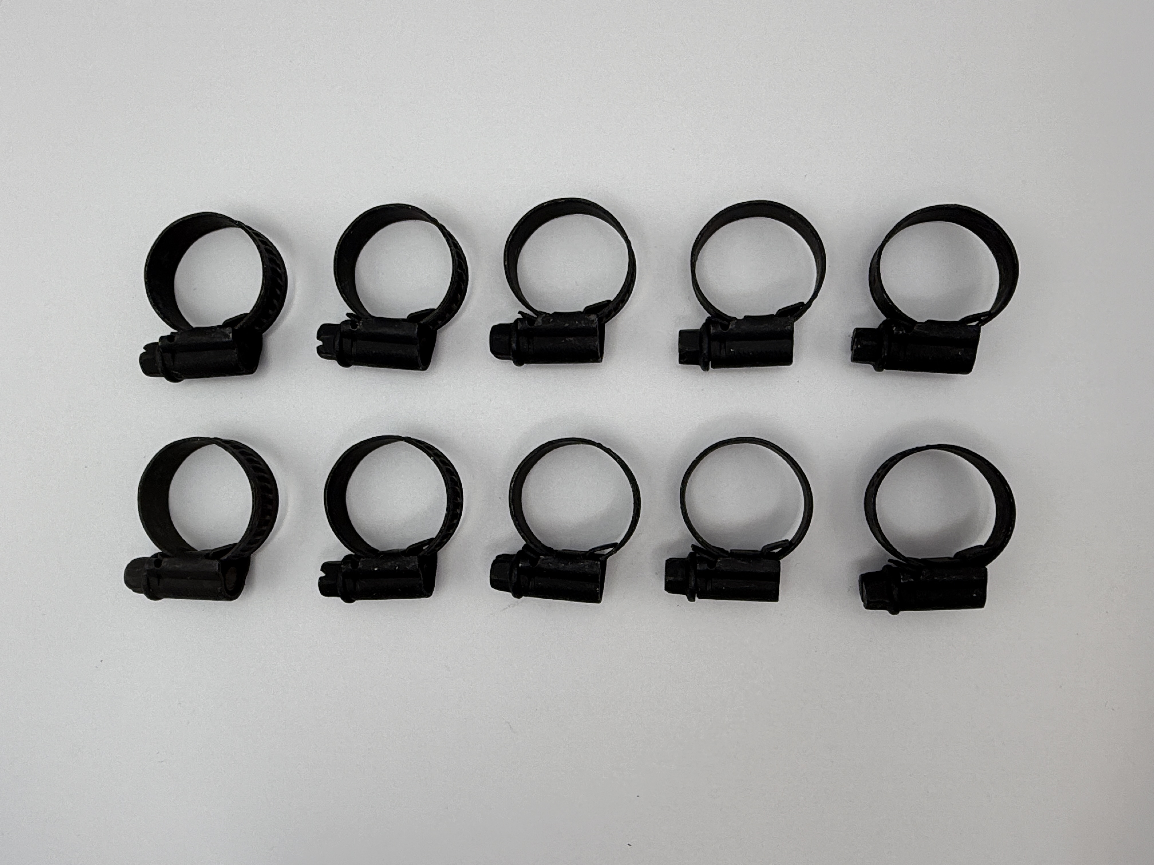 Mikalor Stainless Steel Jubilee Hose Clips 12mm to 22mm (Black Finish)