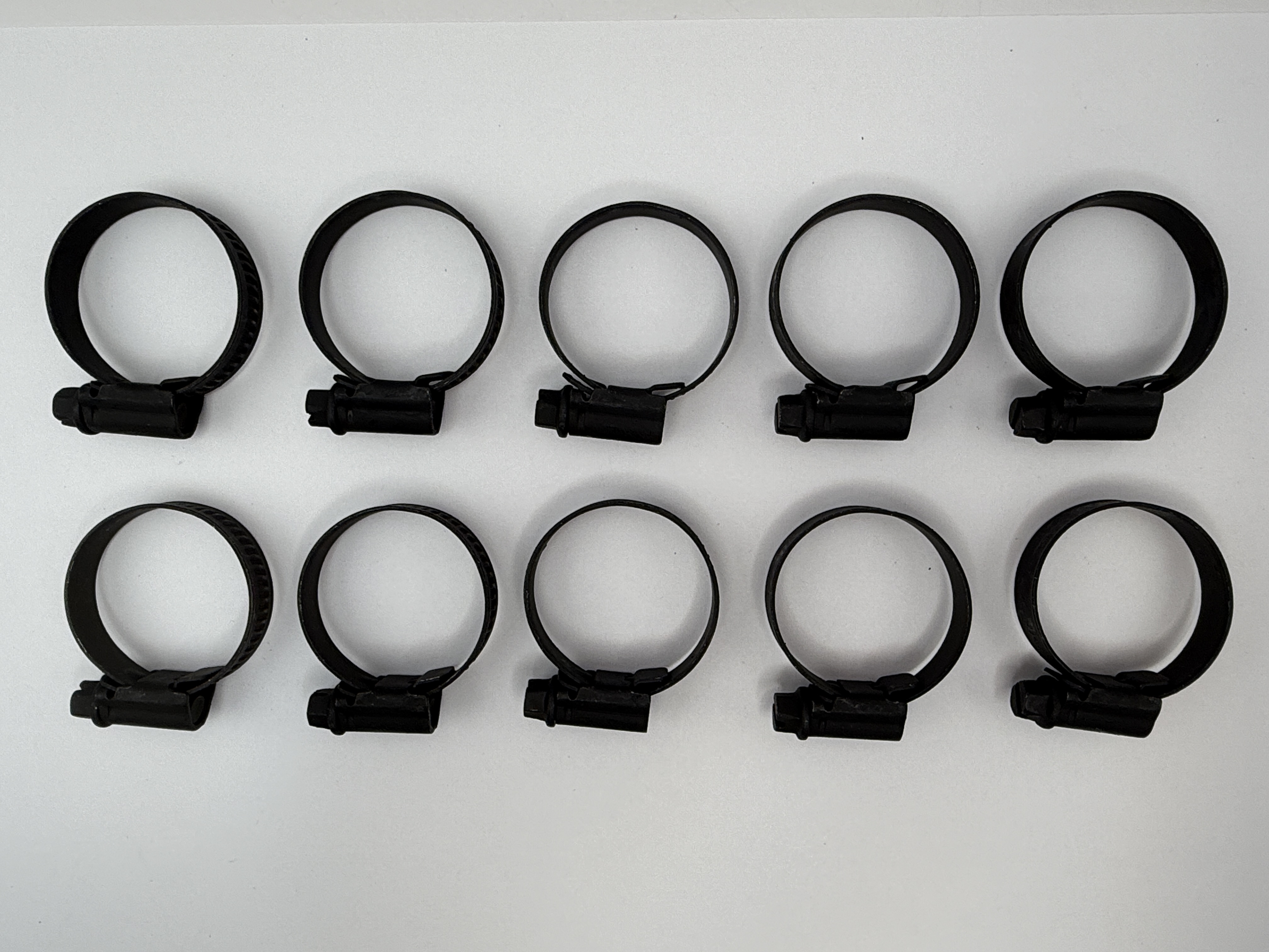 Mikalor Stainless Steel Jubilee Hose Clips 20mm to 32mm (Black Finish)