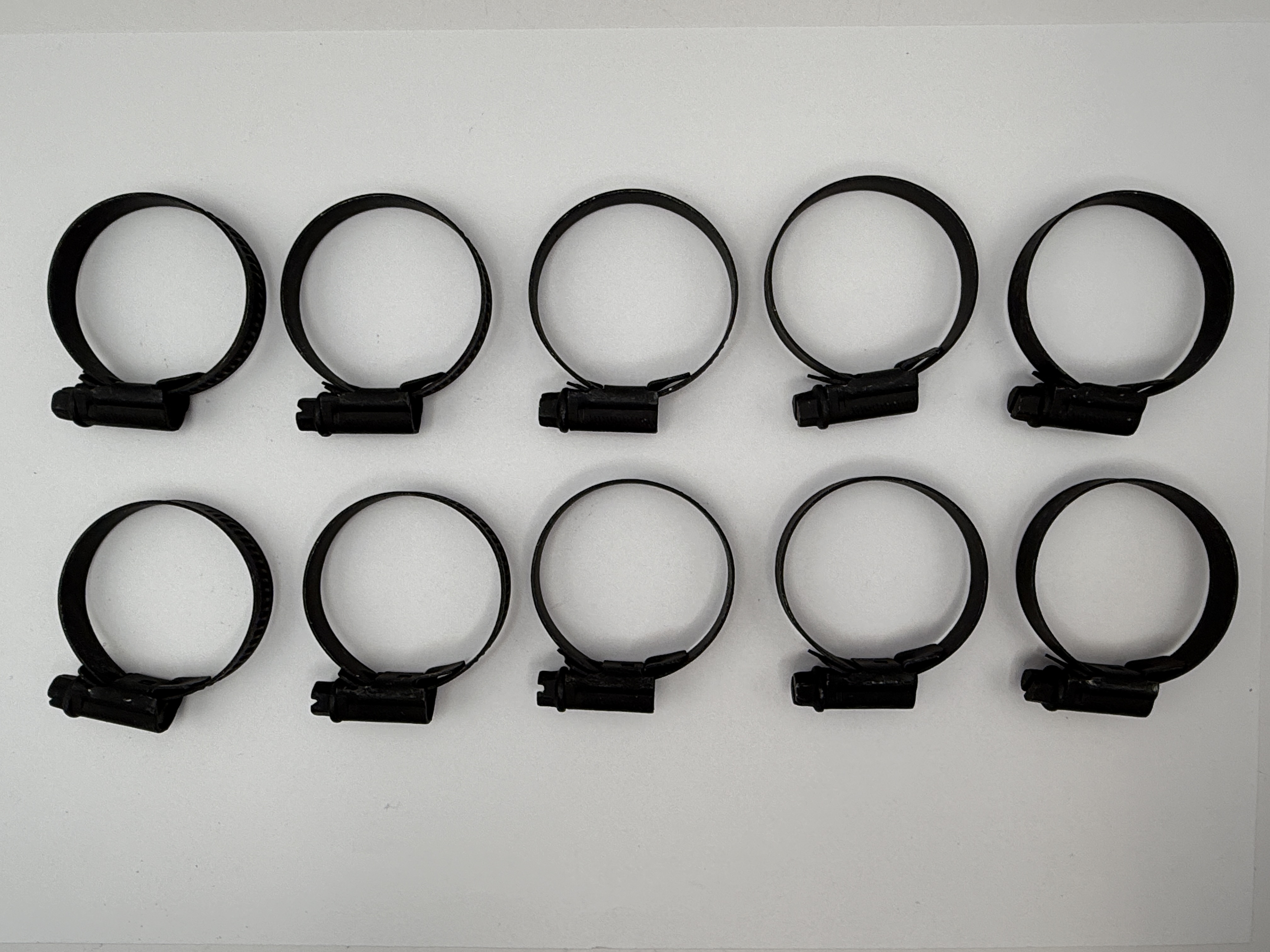Mikalor Stainless Steel Jubilee Hose Clips 25mm to 40mm (Black Finish)