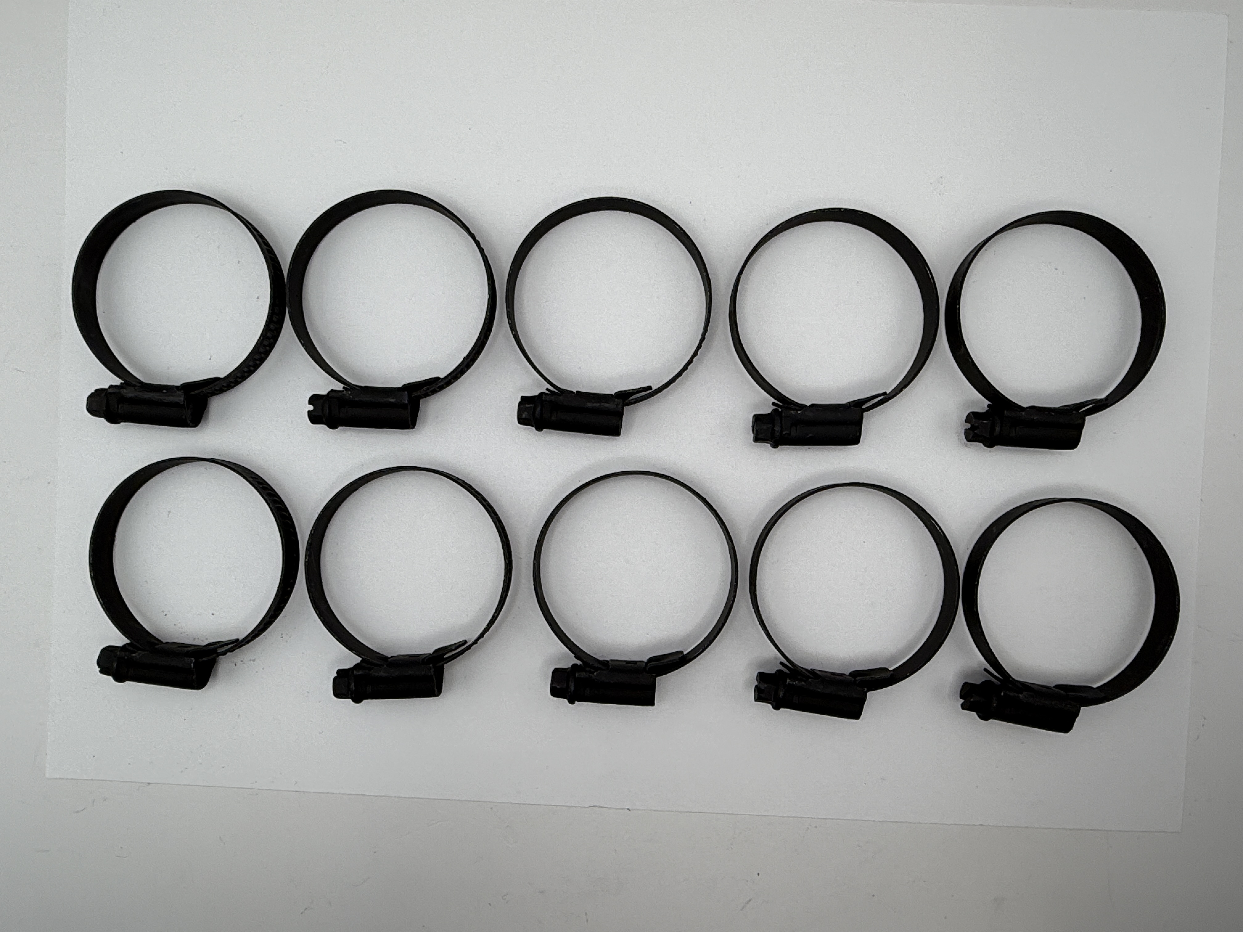 Mikalor Stainless Steel Jubilee Hose Clips 30mm to 45mm (Black Finish)