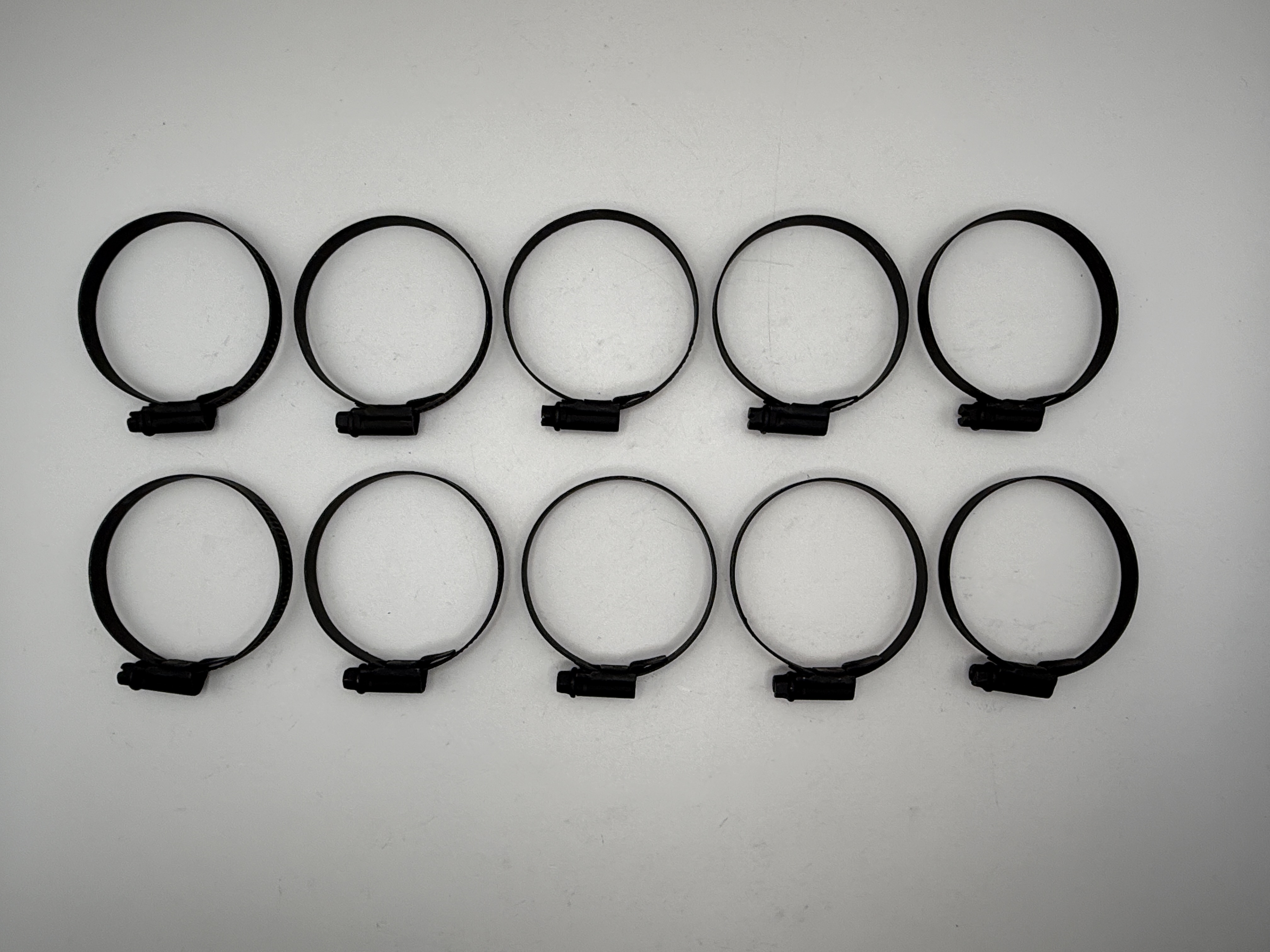 Mikalor Stainless Steel Jubilee Hose Clips 40mm to 60mm (Black Finish)