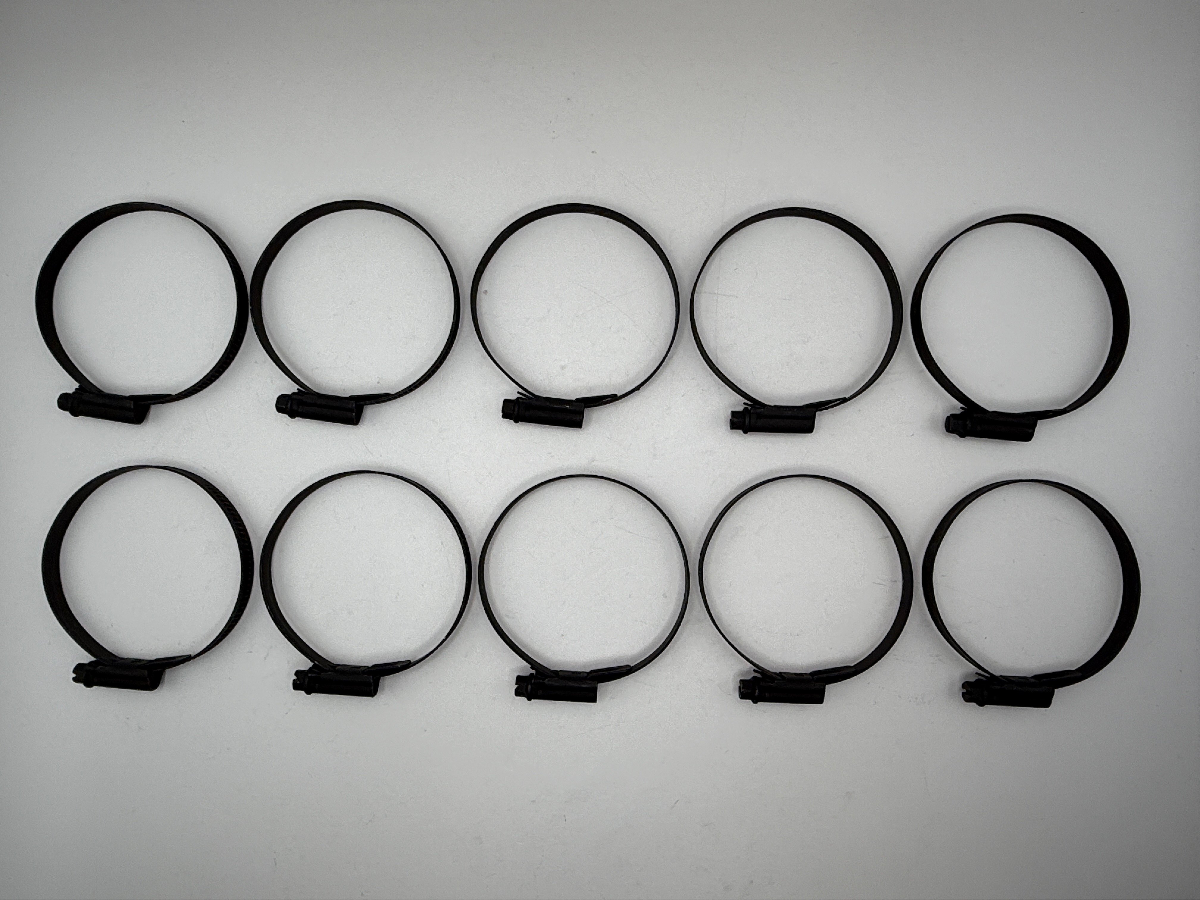 Mikalor Stainless Steel Jubilee Hose Clips 50mm to 70mm (Black Finish)
