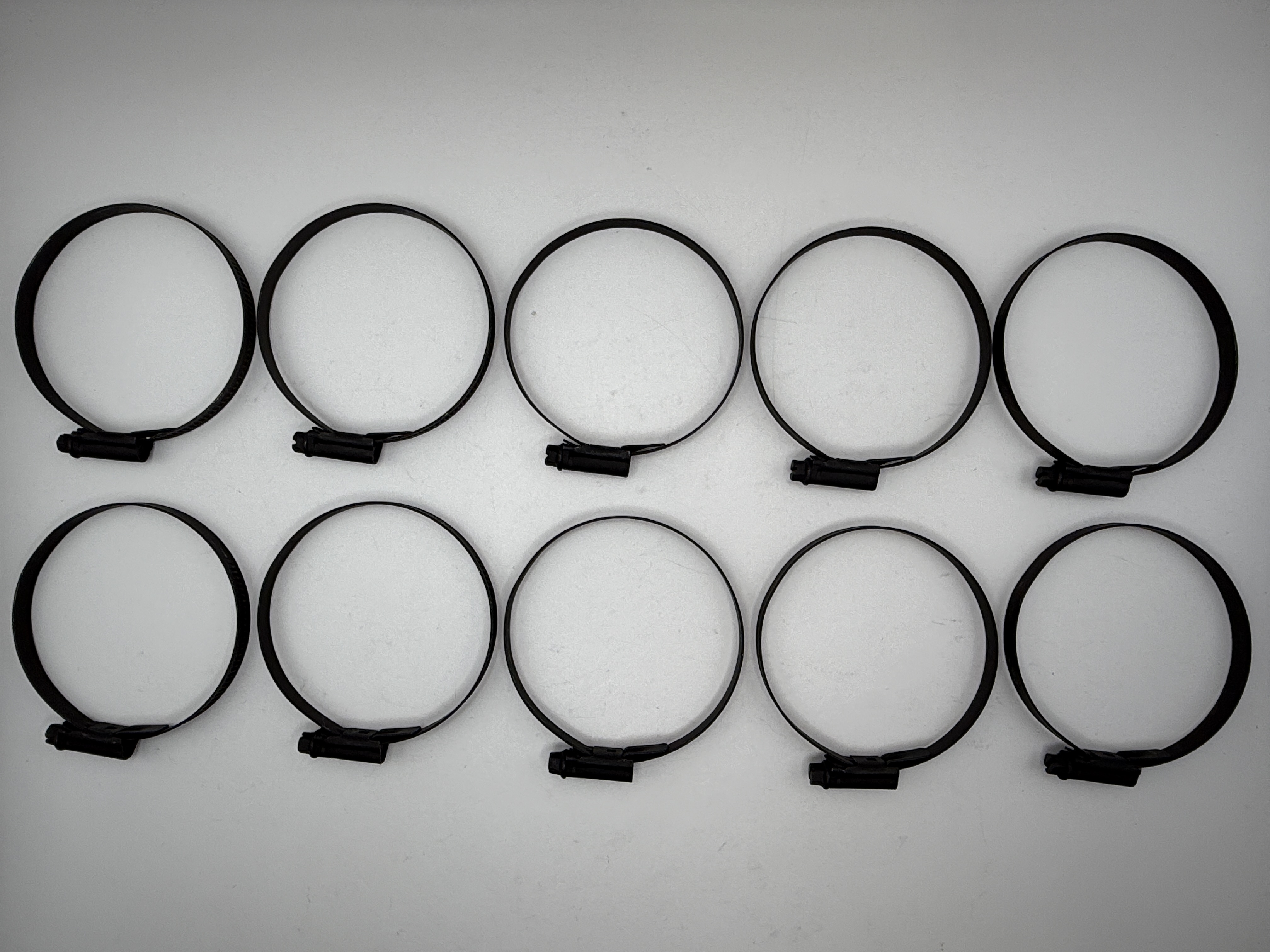 Mikalor Stainless Steel Jubilee Hose Clips 60mm to 80mm (Black Finish)