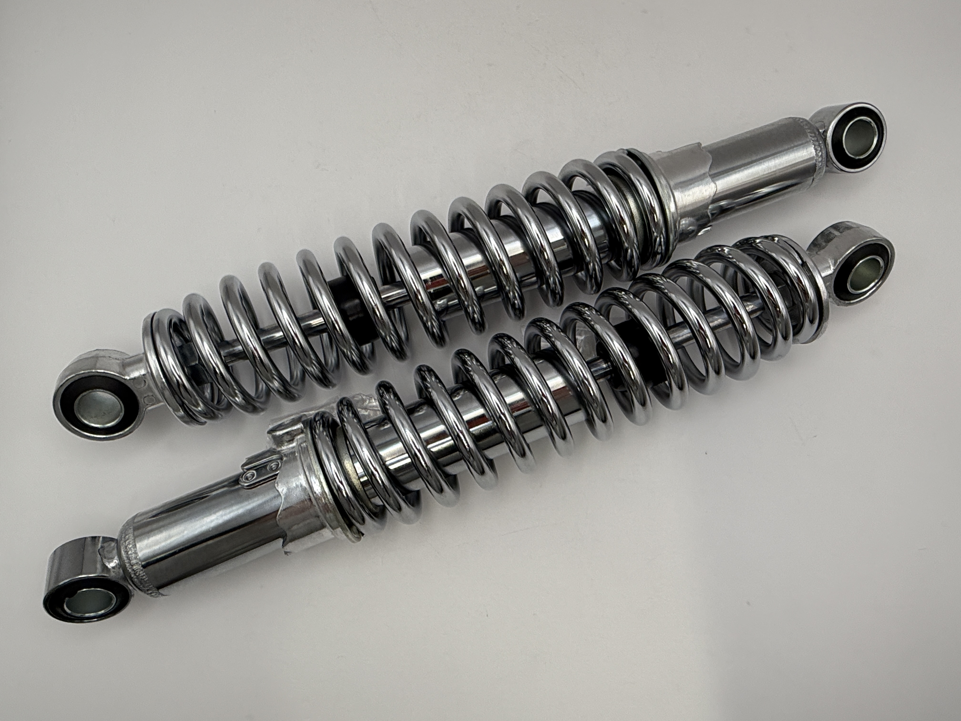 Hendler Shocks 320mm Pin+Pin Kawasaki KH250 (All Chrome)