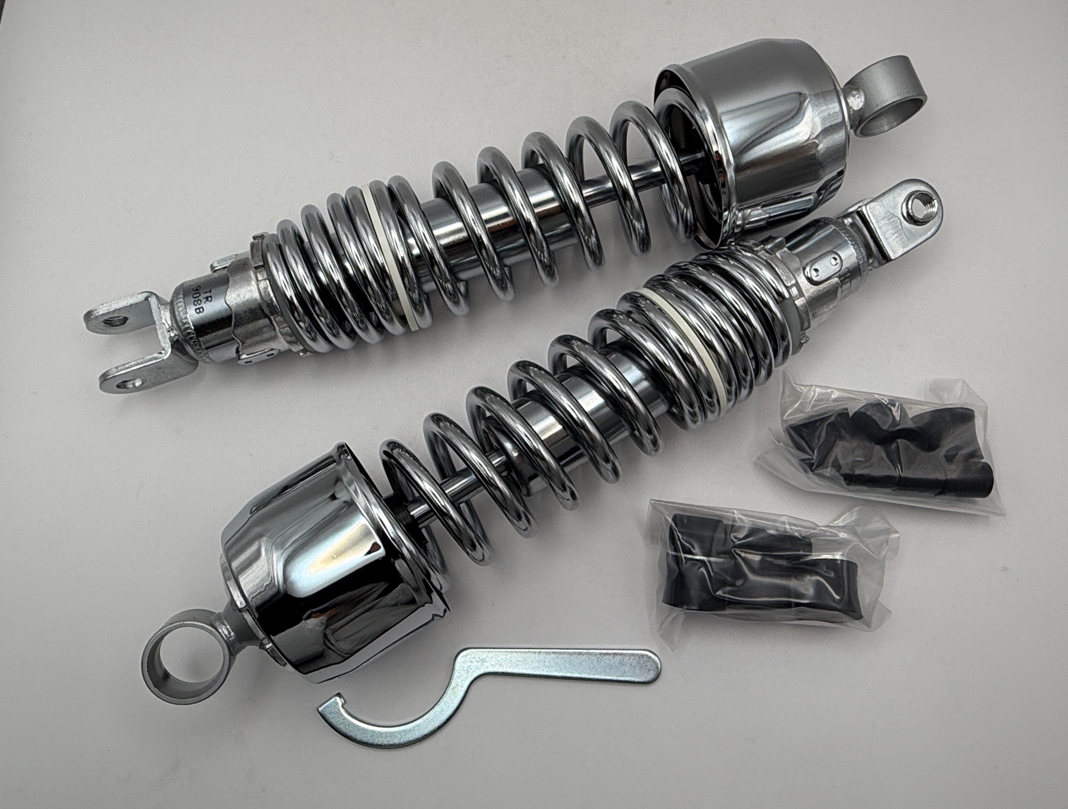 Hendler Shocks 325mm Pin+Fork (All Chrome)