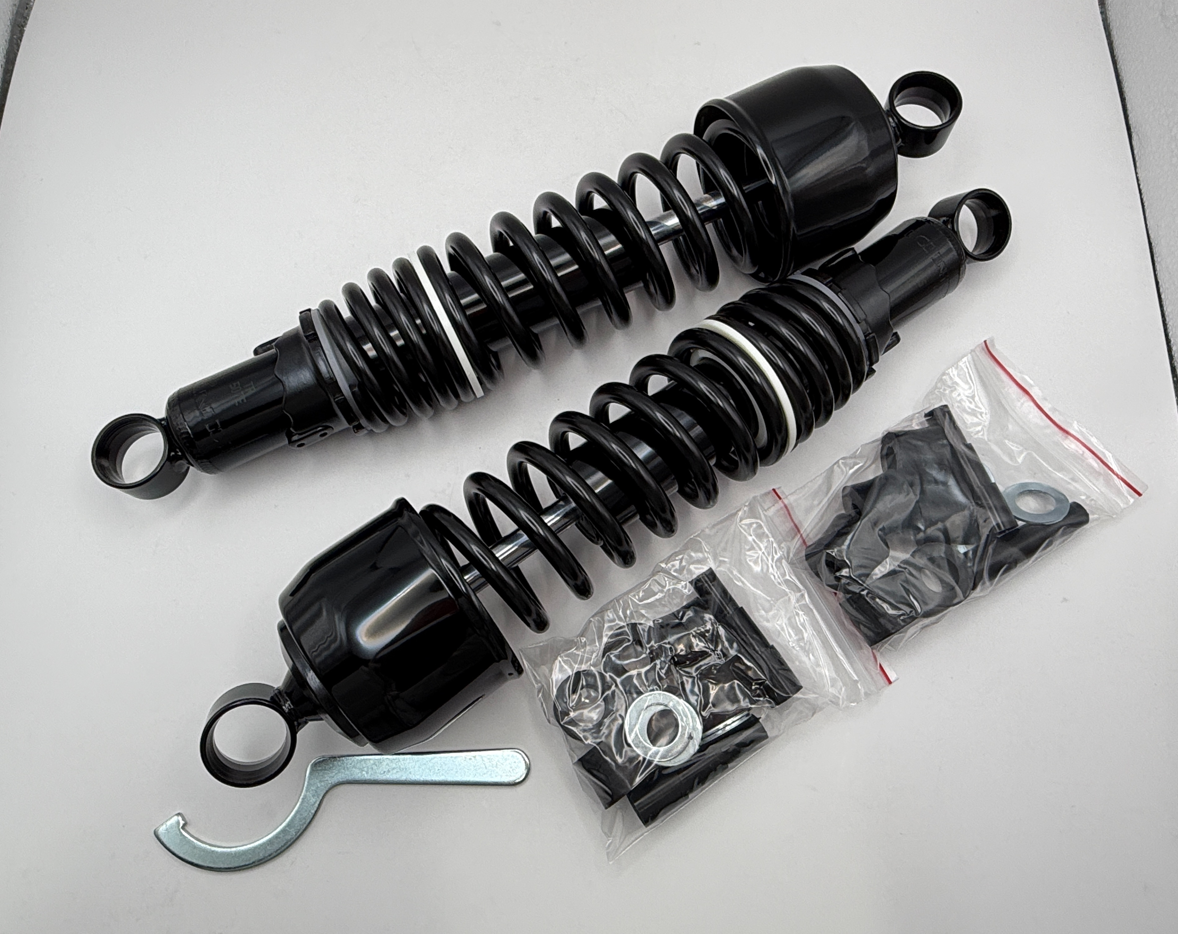 Hendler Shocks 325mm Pin+Pin (All Black) Type 7
