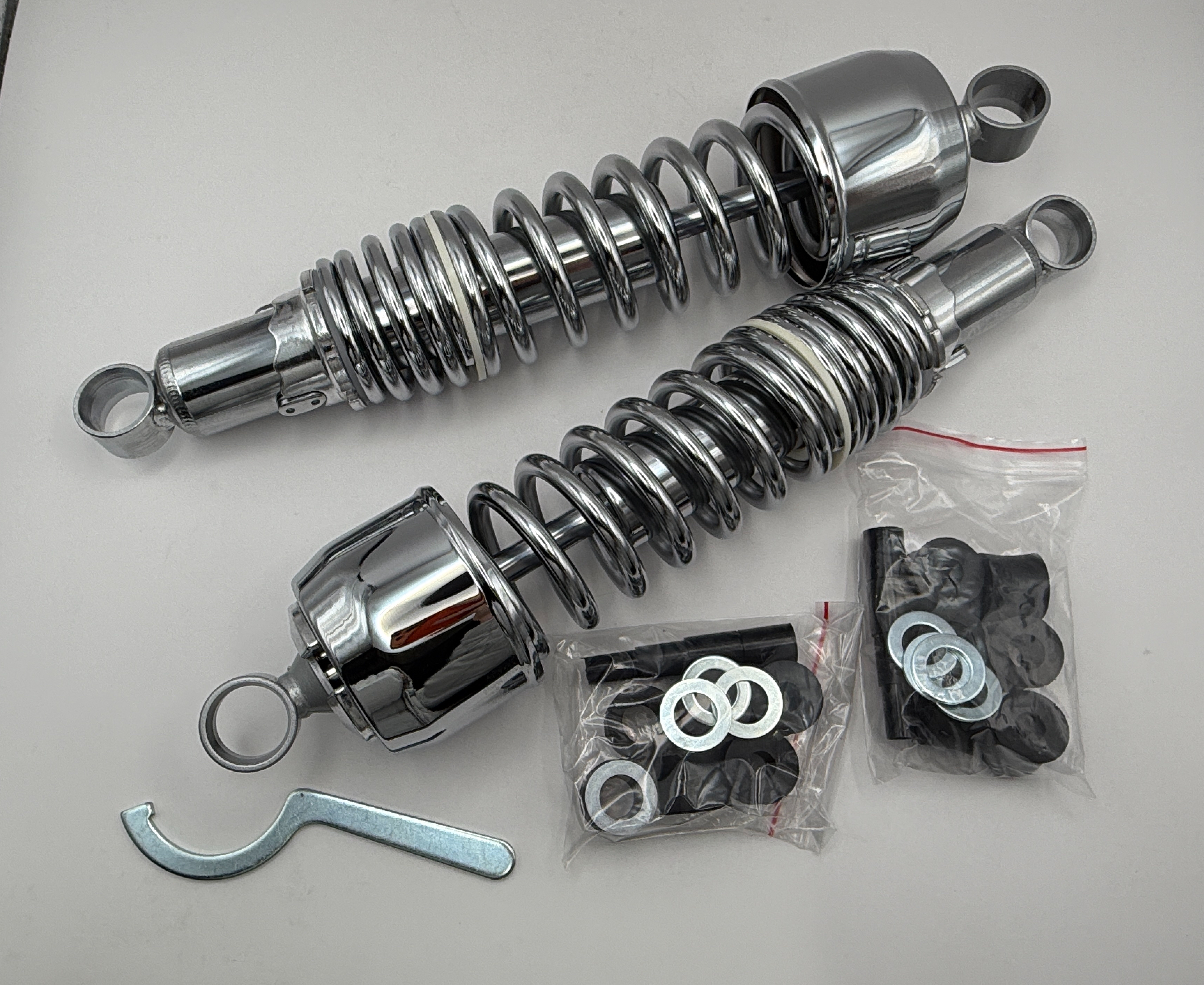 Hendler Shocks 325mm Pin+Pin (All Chrome) Type 7