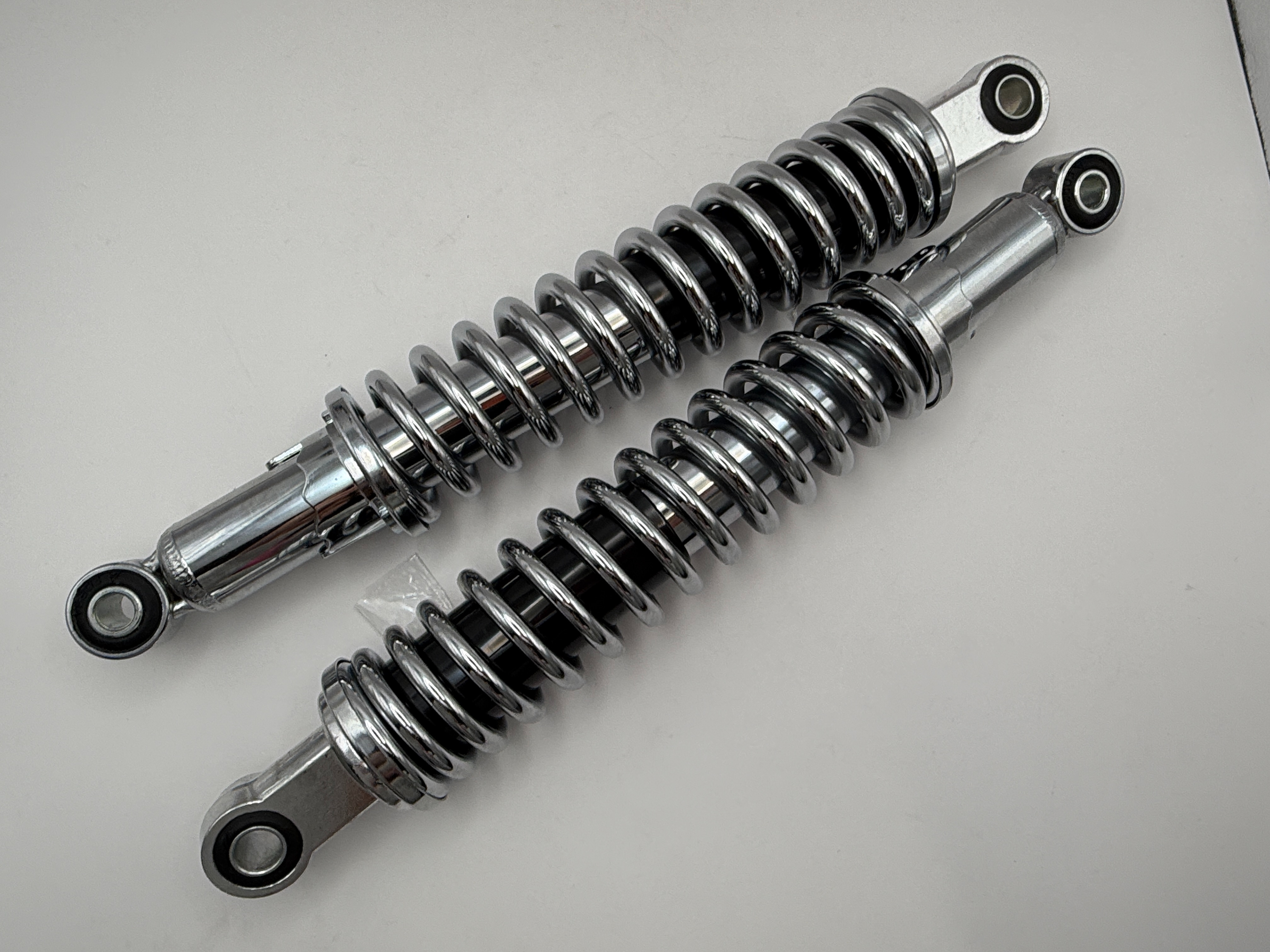 Hendler Shocks 330mm Pin+Pin up to 175cc (All Chrome)