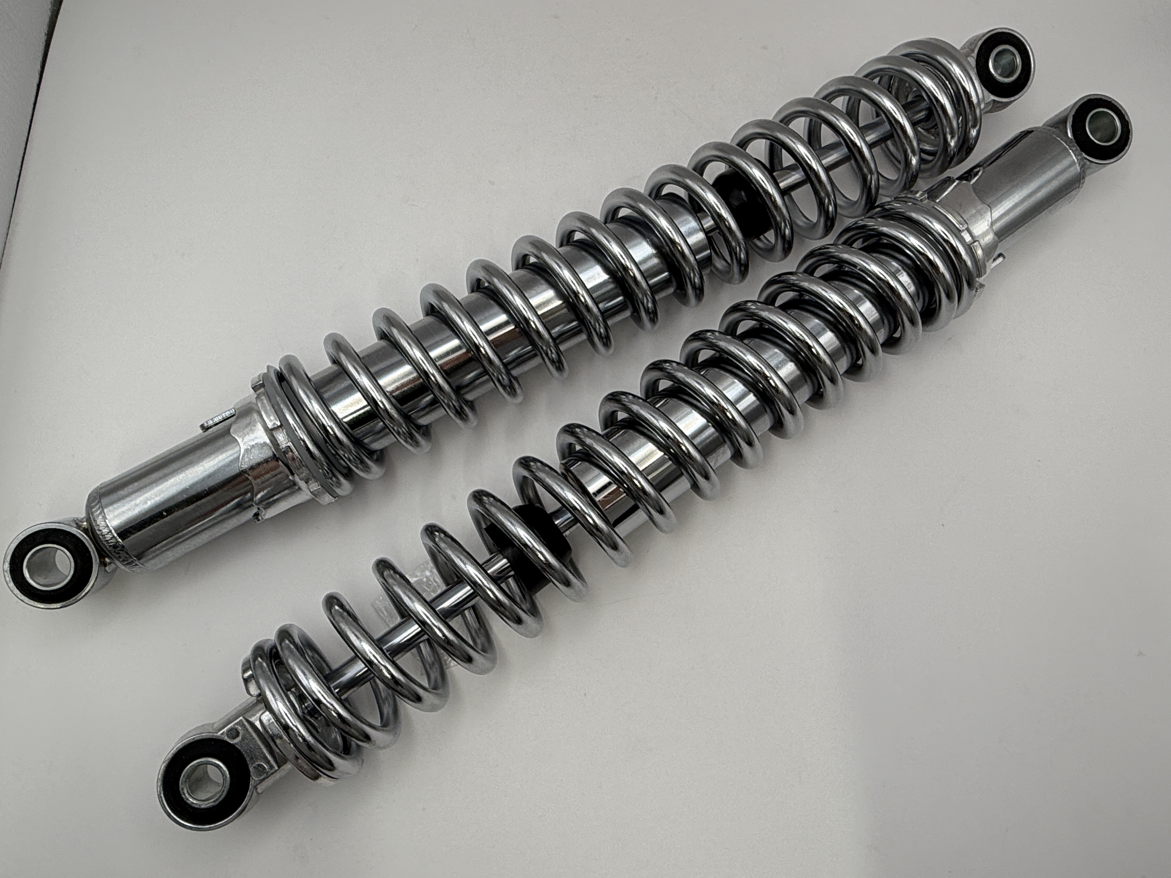 Hendler Shocks 400mm Pin+Pin up to 200cc (All Chrome)