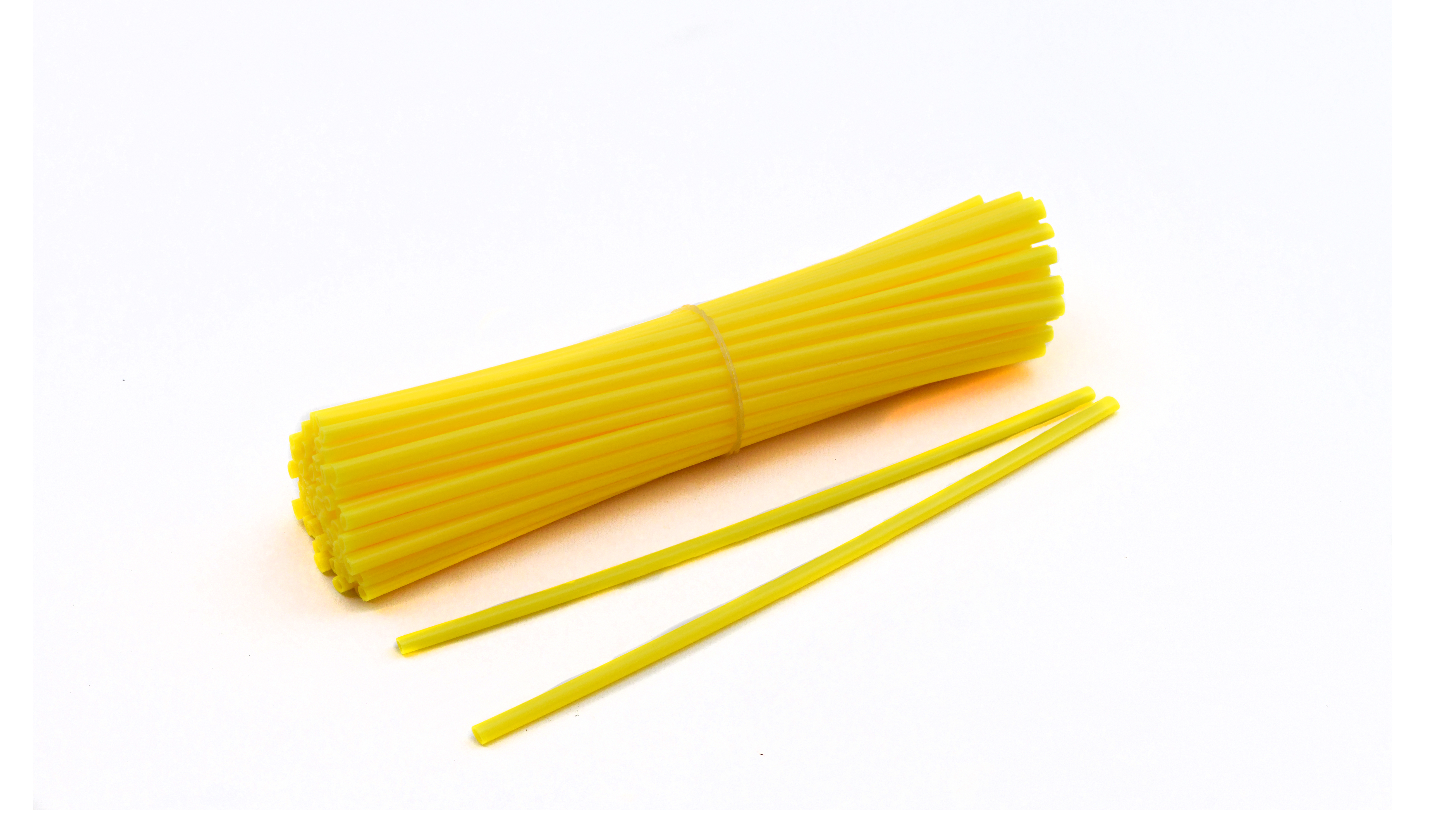 Spoke Cover Wraps Yellow Full Set of 76 Covers for Up To 21" Wheels Front & Rear