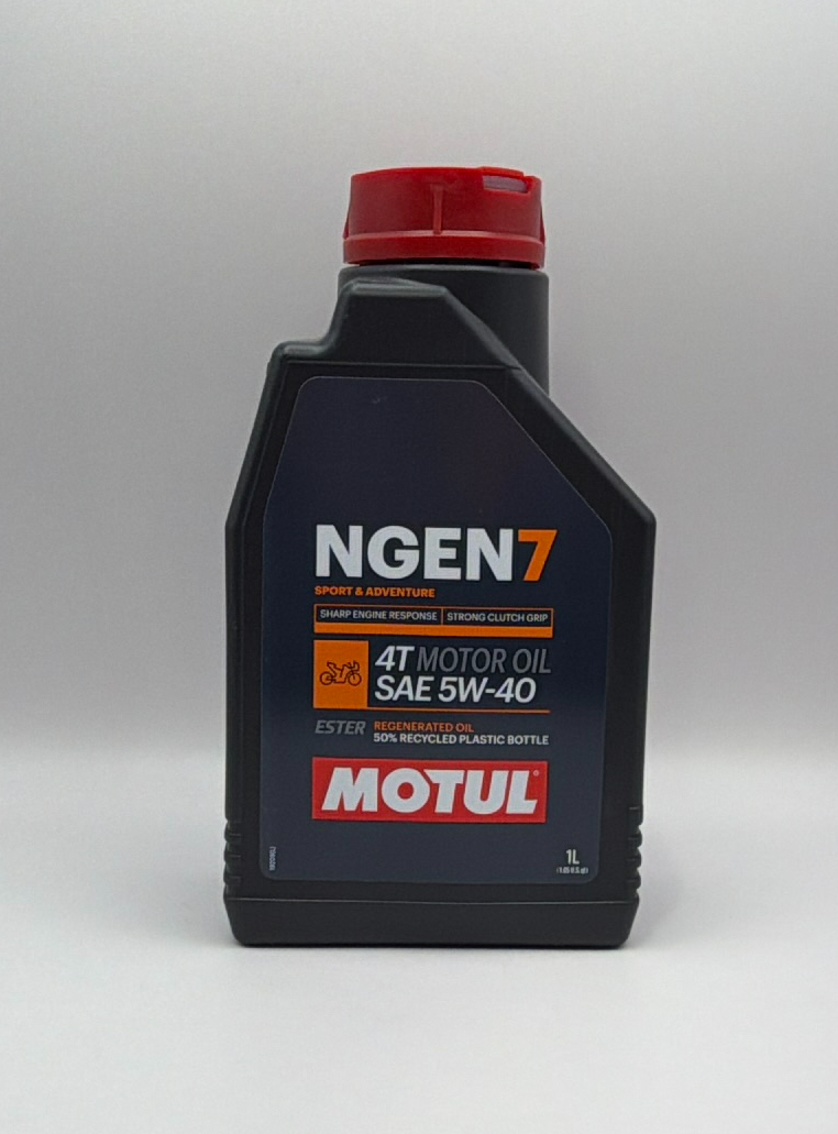 Motul NGEN 7 5w40 4T Next Generation High Performance Sustainable Ester Base Synthetic Blend (Upto 50% High Grade Regenerated Oils) API SP, JASO MA2 (2023) (12) (NLA When Out)