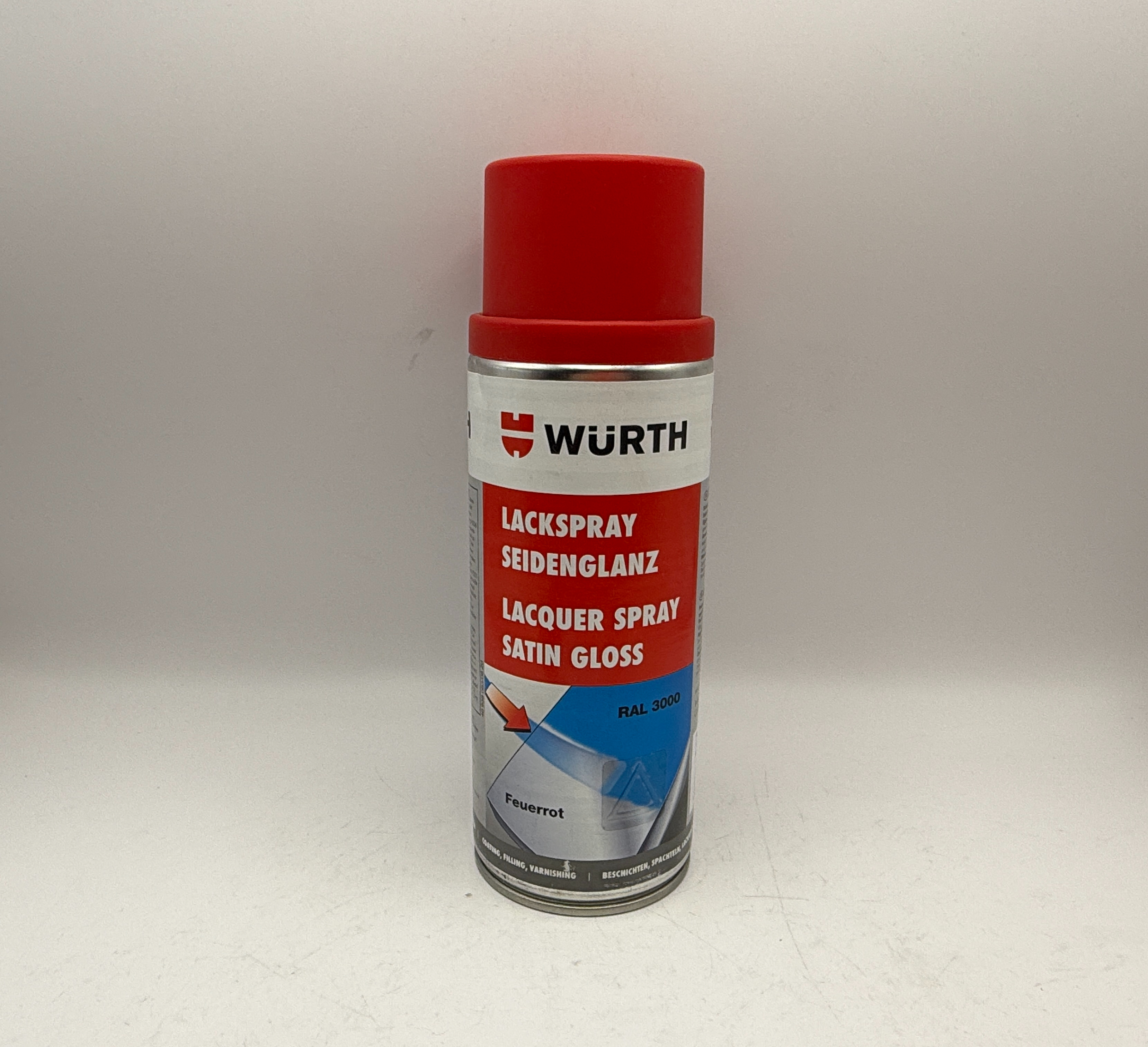 Wurth Satin Gloss Flame Red Spray Paint